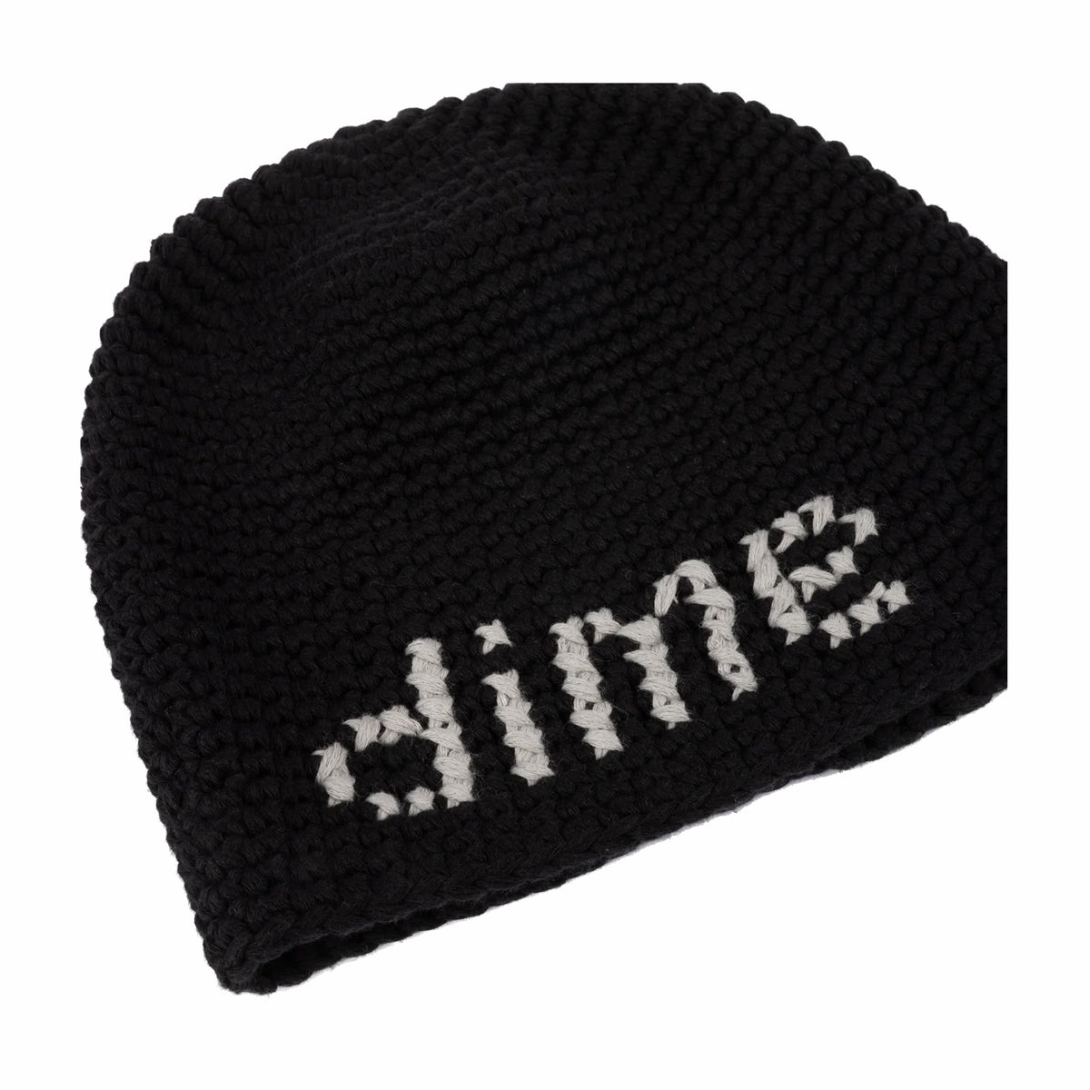 Dime Crochet Skully (Black)