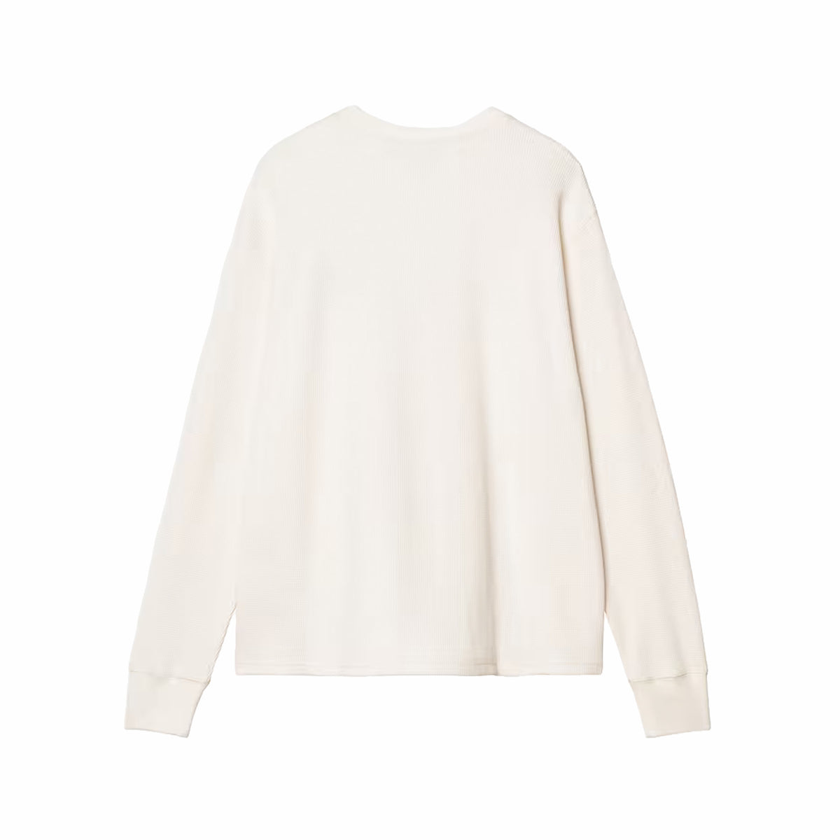 Carhartt WIP L/S Blackletter Waffle T-Shirt (Wax/Black)
