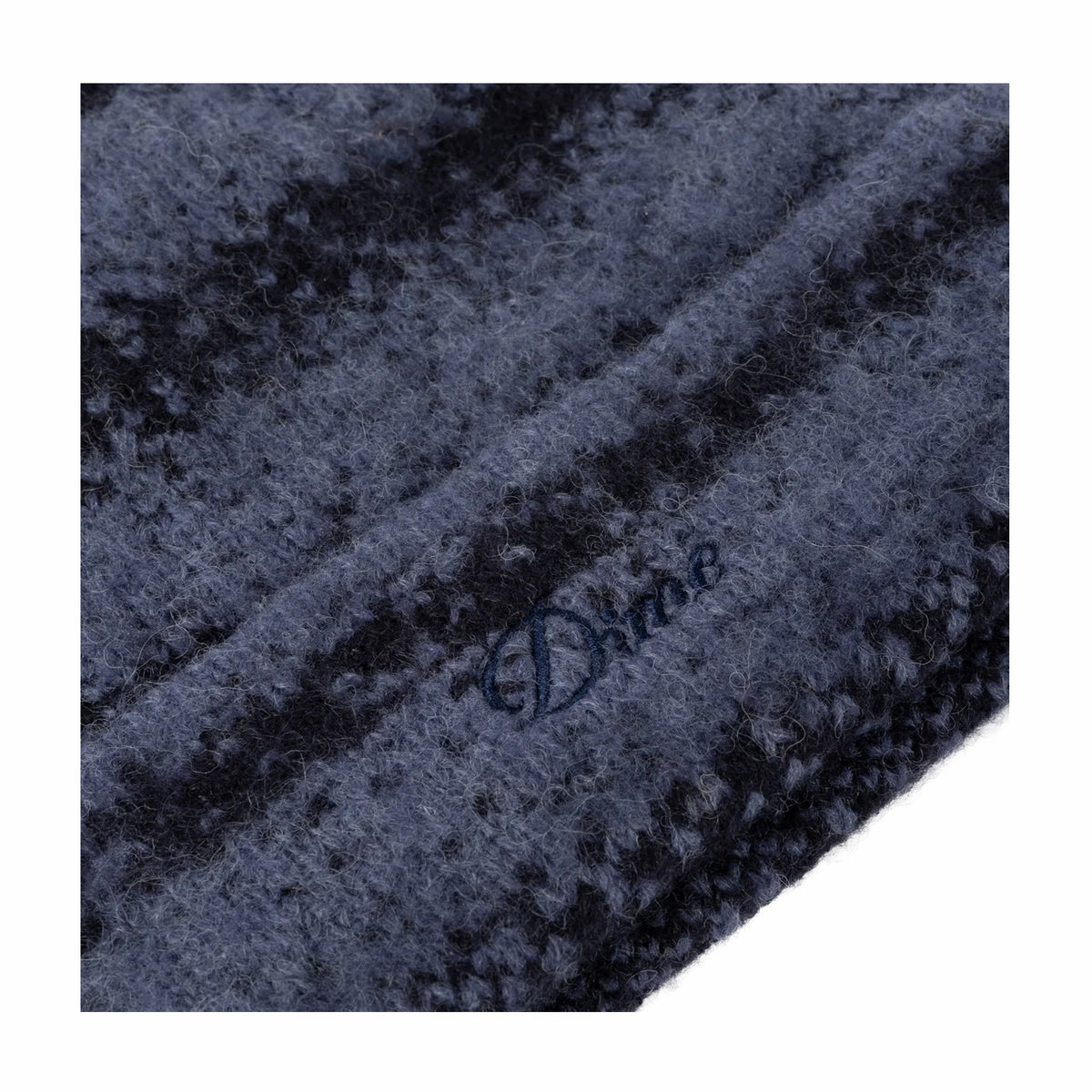 Dime Mohair Striped Beanie (Blue)