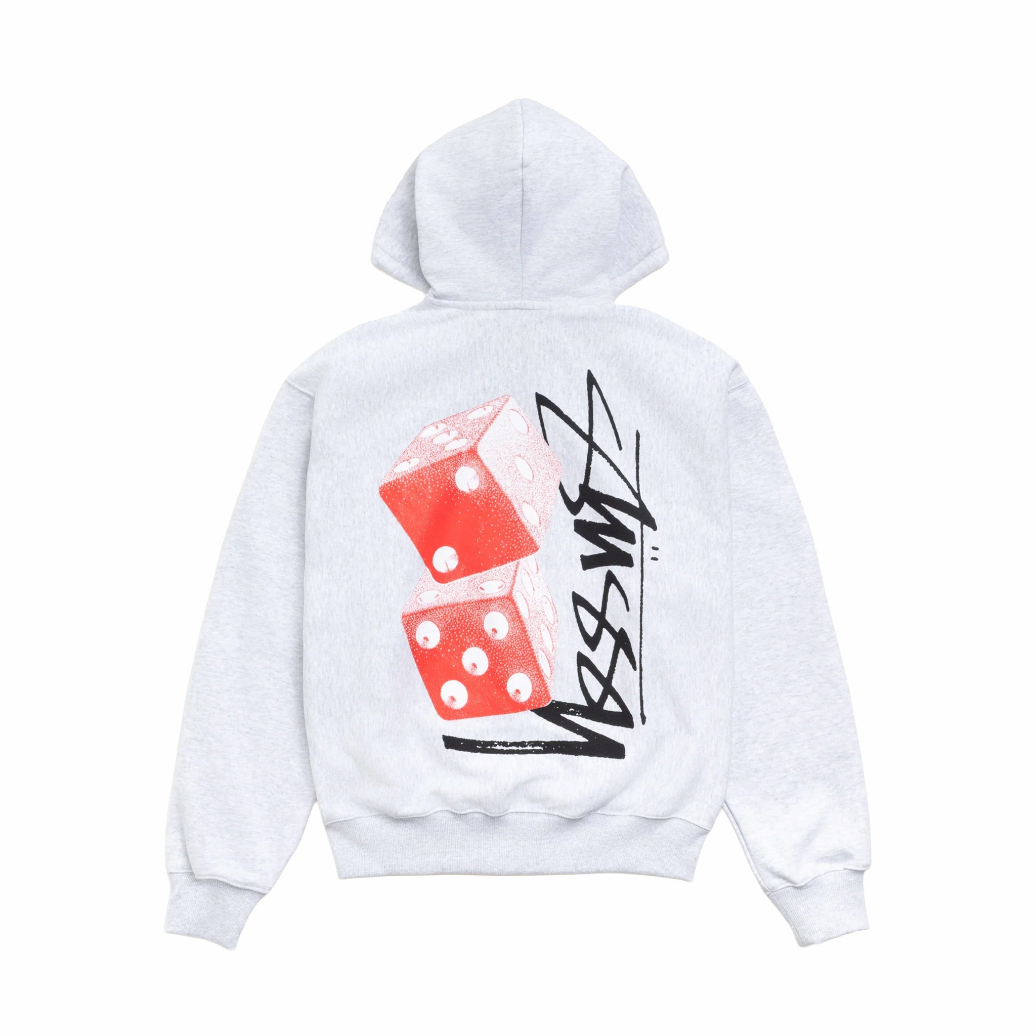 Stüssy Tall Dice Zip Hoodie (Ash Heather)