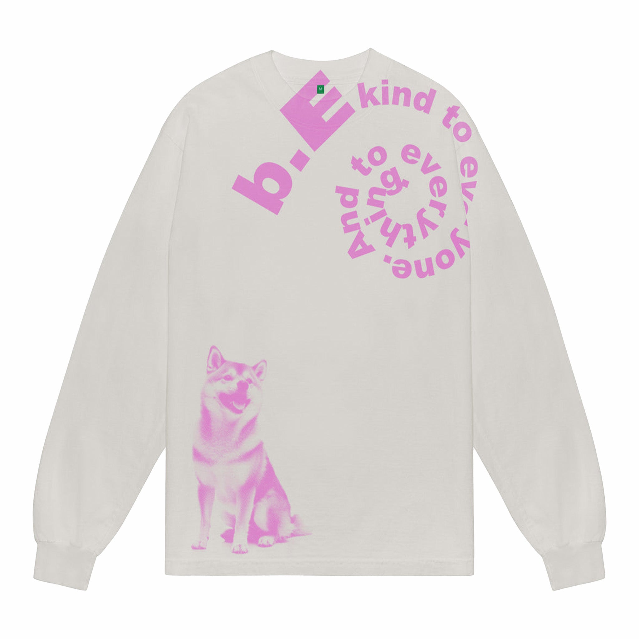 b.Eautiful Shiba Long Sleeve T-Shirt (Cement) - August Shop