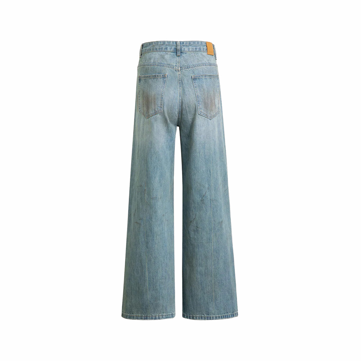 Found Lacy Baggy Jeans (Dirty Blue) - August Shop