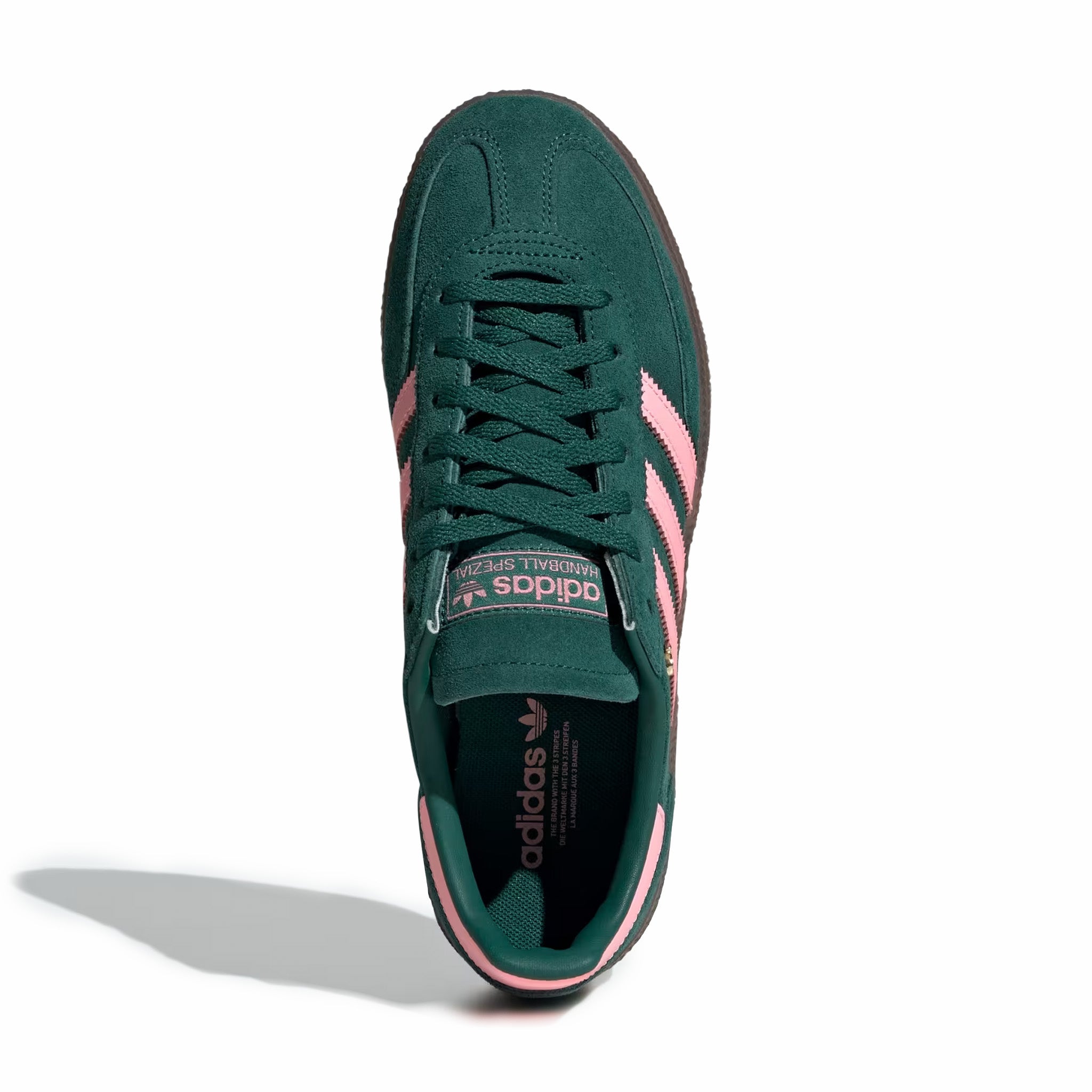Adidas Women's Handball Spezial (Collegiate Green/Pink Spark/Gold Metallic) - August Shop
