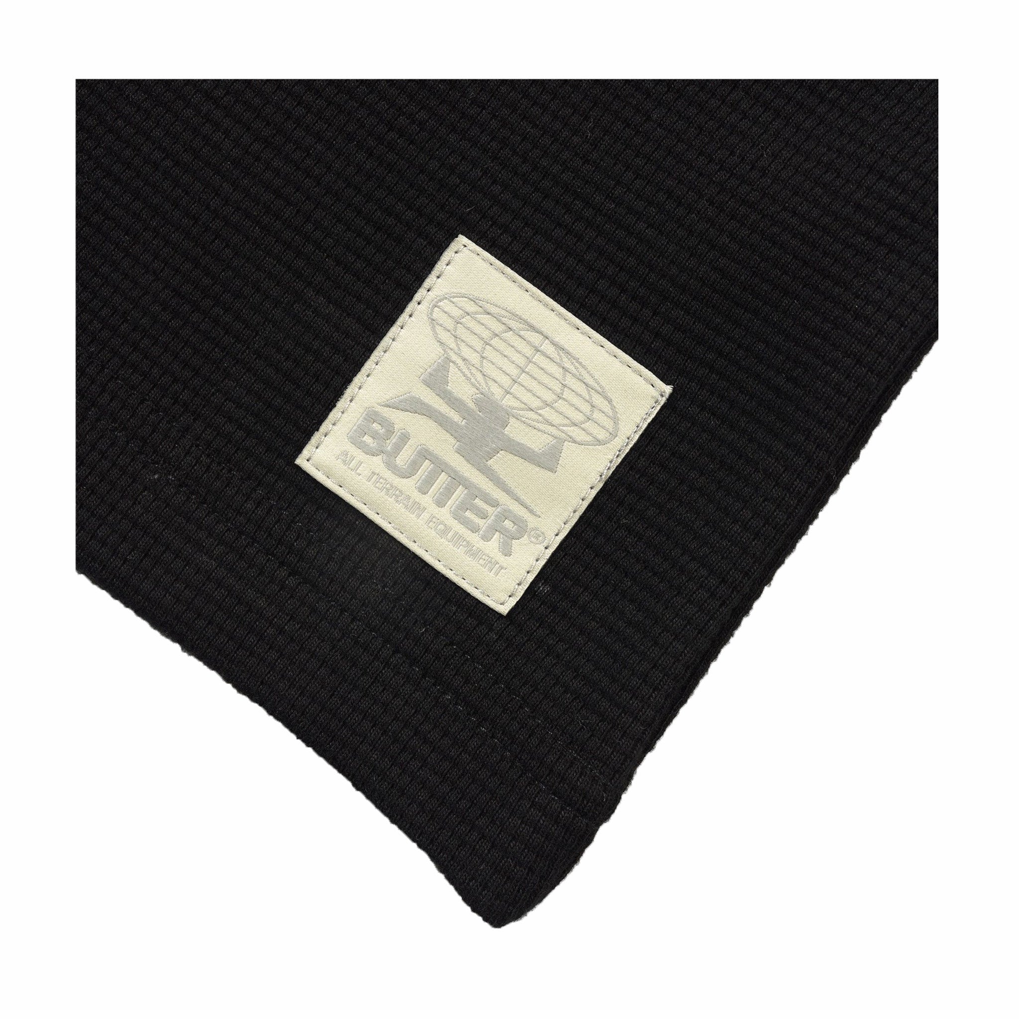 Butter Goods Waffle L/S Top (Black)