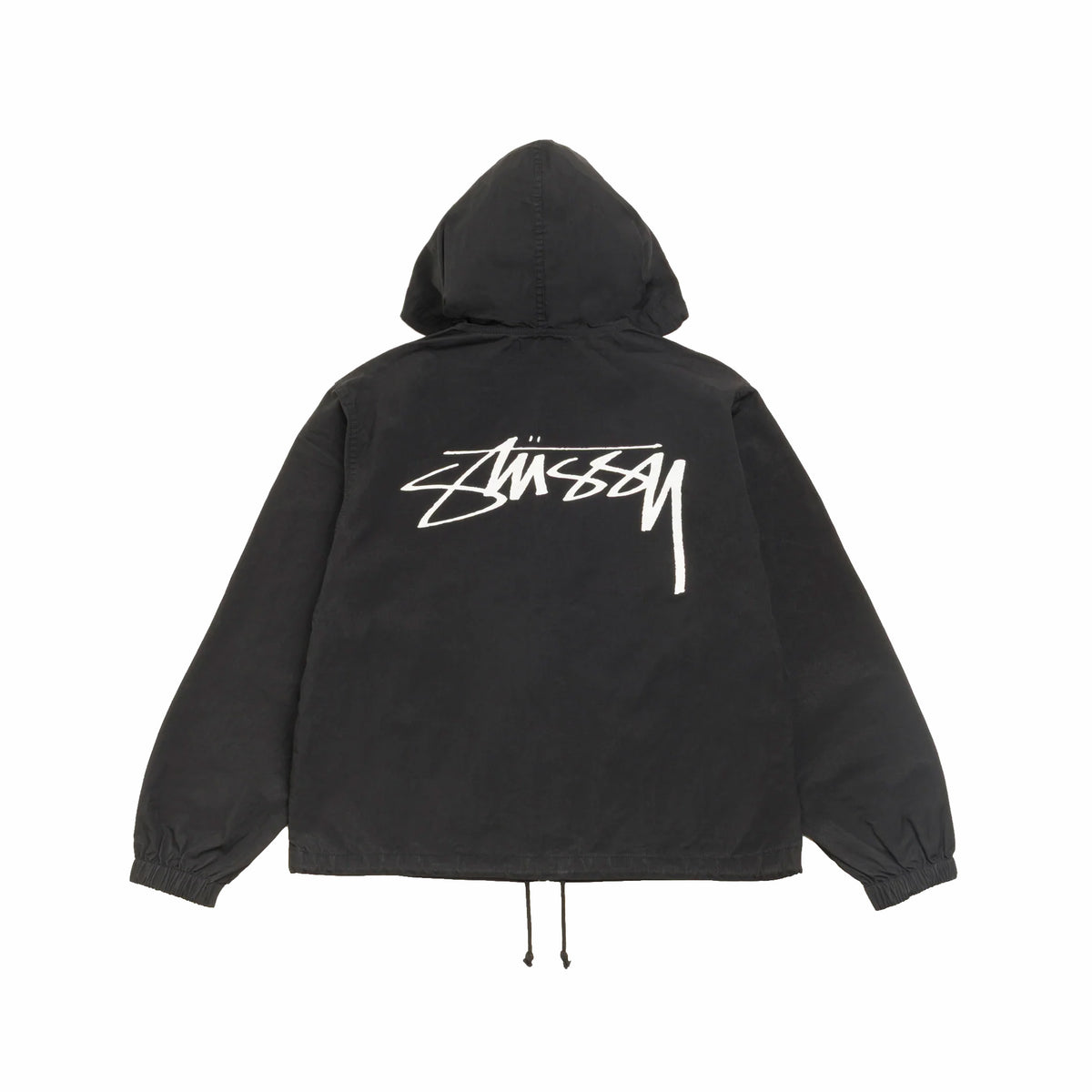Stussy Waxed Cotton Beach Shell (Black)