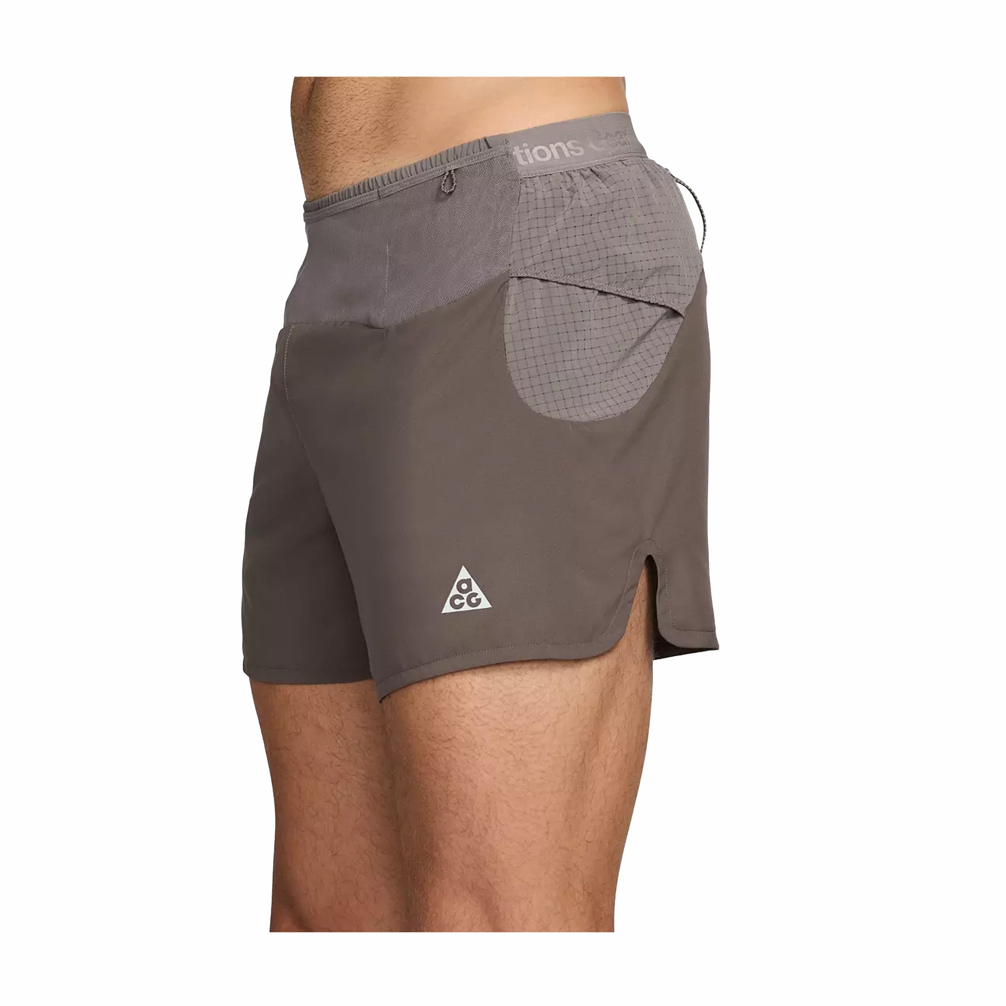 Nike Men's ACG "Second Sunrise" Dri-FIT ADV 5" Brief-Lined Short (Tattoo/Mineral Slate/Summit White)