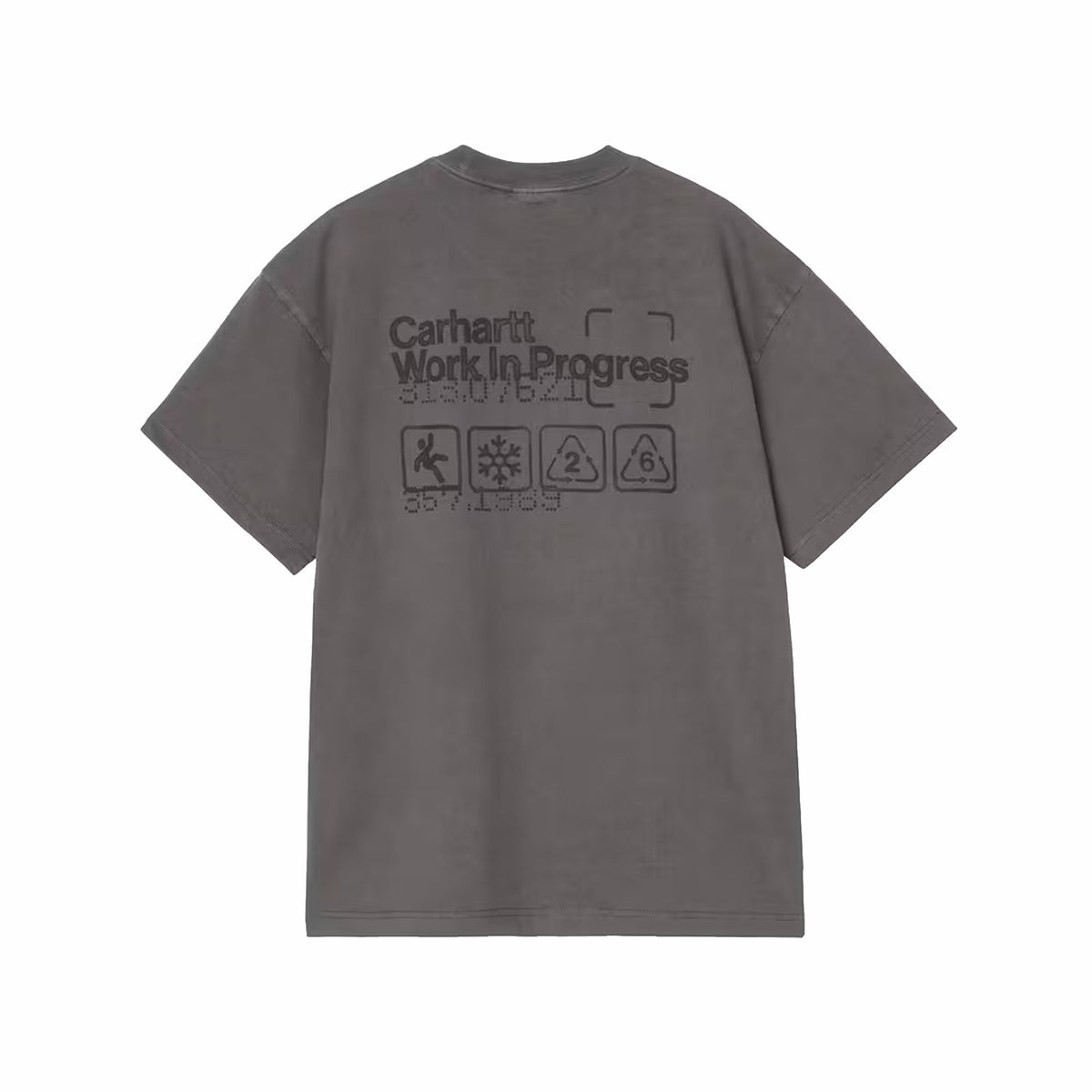 Carhartt WIP S/S Boxed T-Shirt (Soot Garment Dyed)