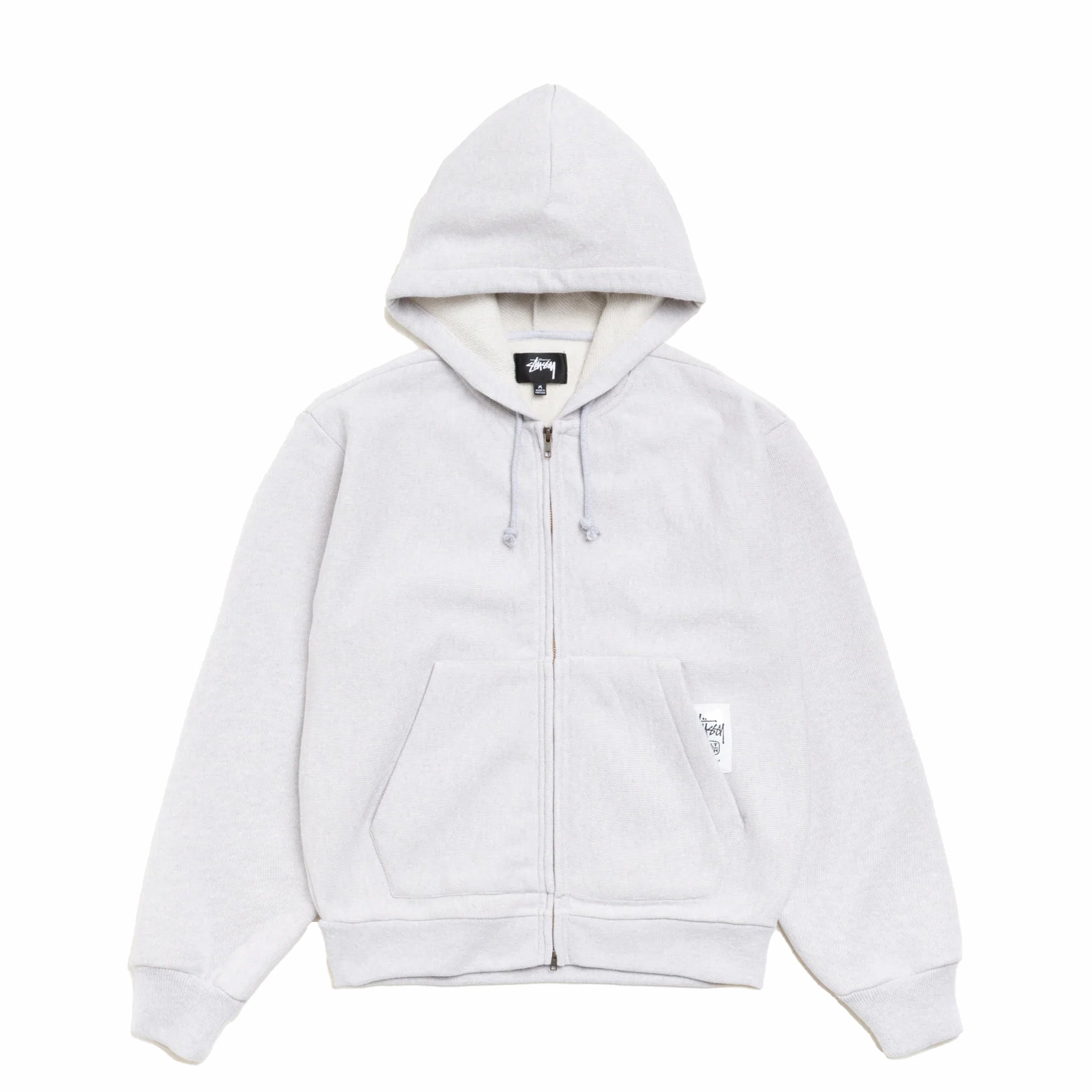 Stussy Brass Knit Zip Hoodie (Ash Heather) - August Shop