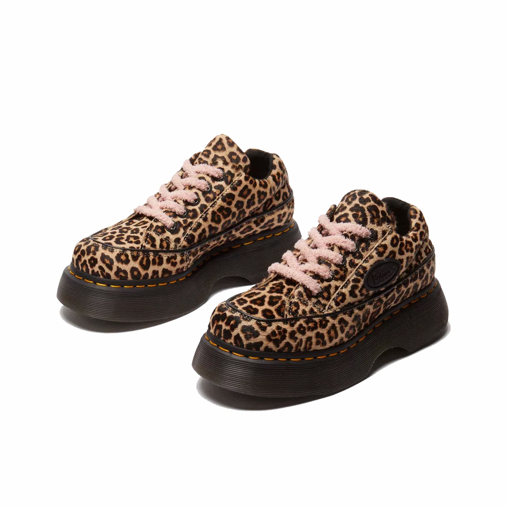 Dr. Martens Women's Buzz 5-Eye Shoes - Leopard (Light Tan) - August Shop