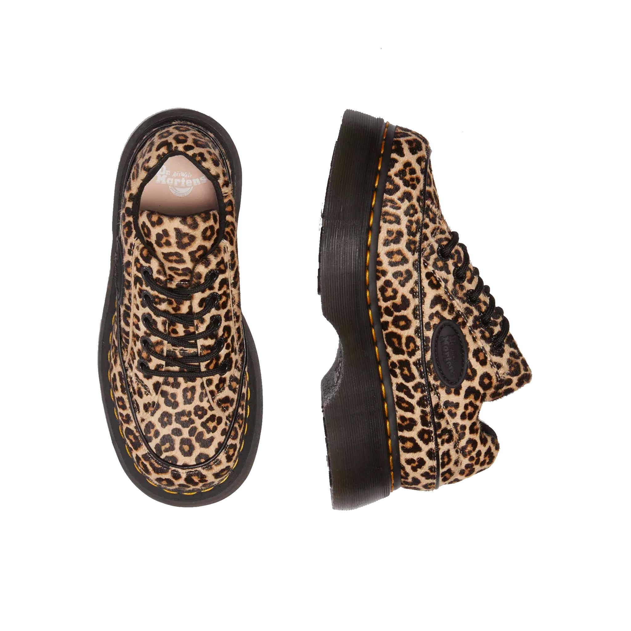 Dr. Martens Women's Buzz 5-Eye Shoes - Leopard (Light Tan) - August Shop
