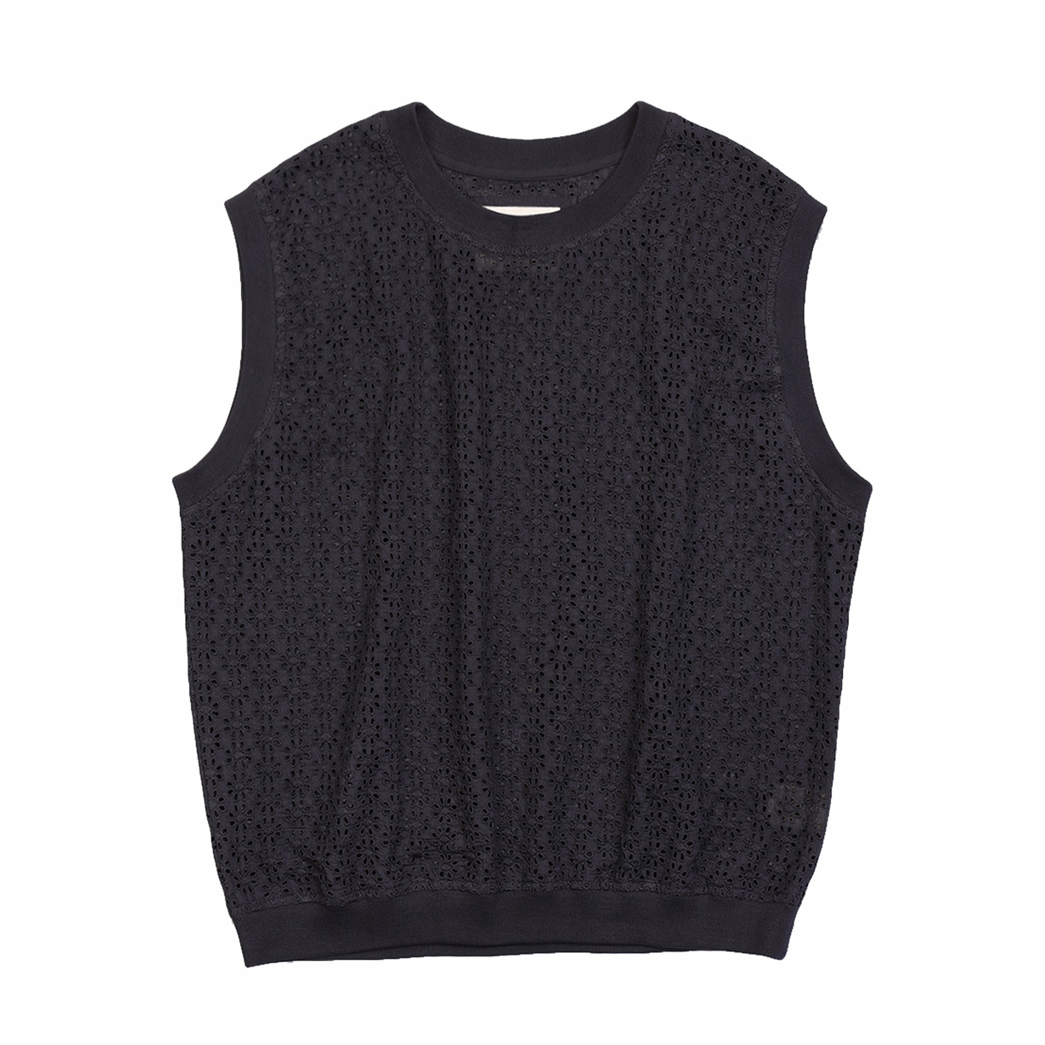 Kardo Noto Schiffli Vest (Charcoal) - August Shop
