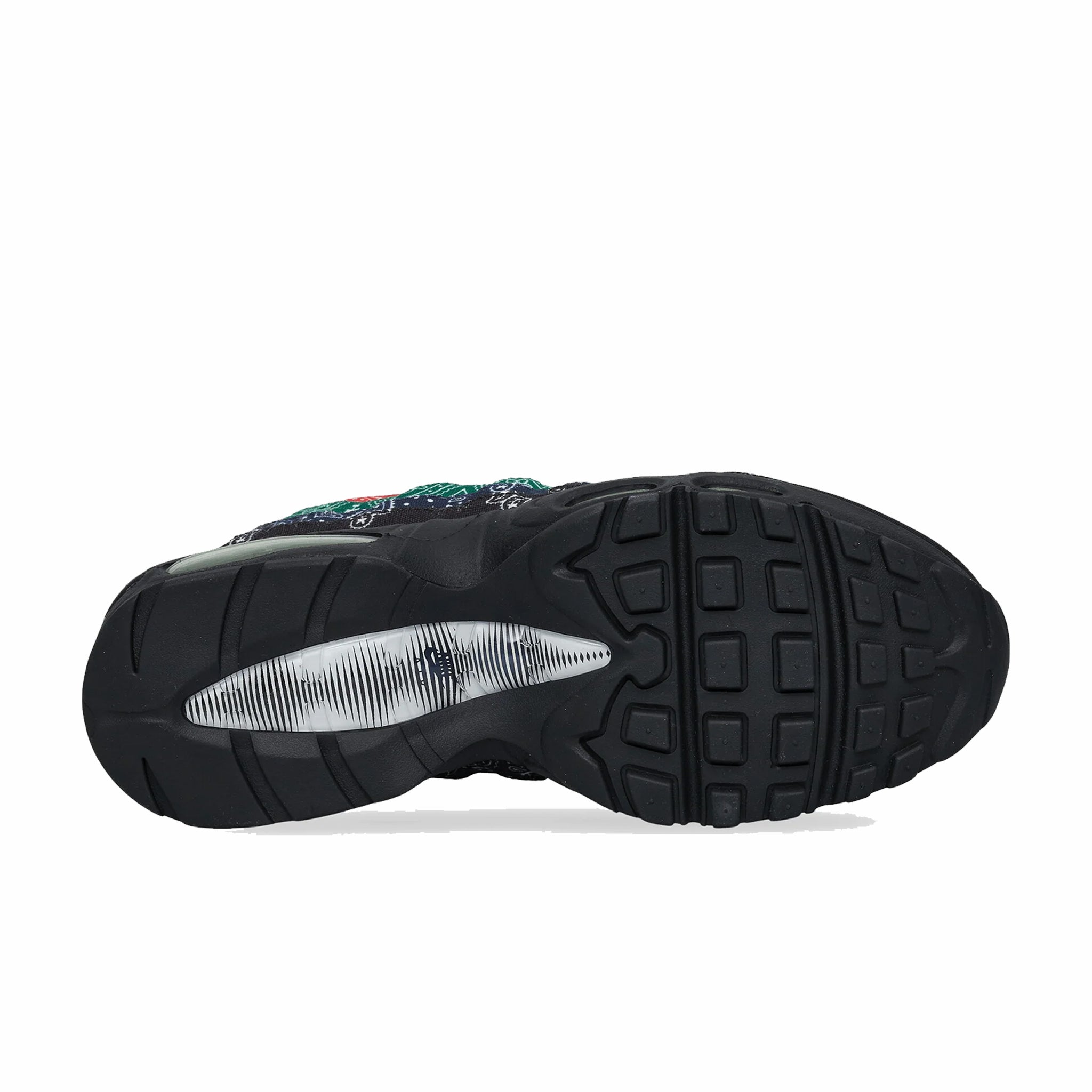 Nike Unisex Air Max 95 Big Bubble "Bandana" (Sail/Volt-University Red-Sport Green) - August Shop