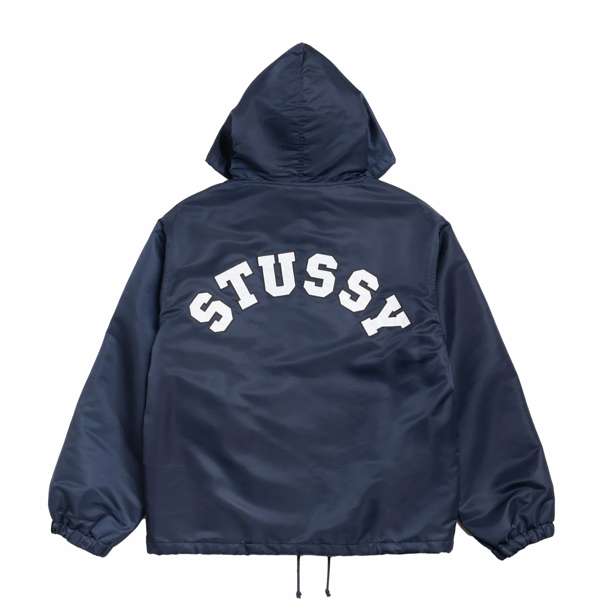 Stüssy Hooded Coaches Jacket (Navy)