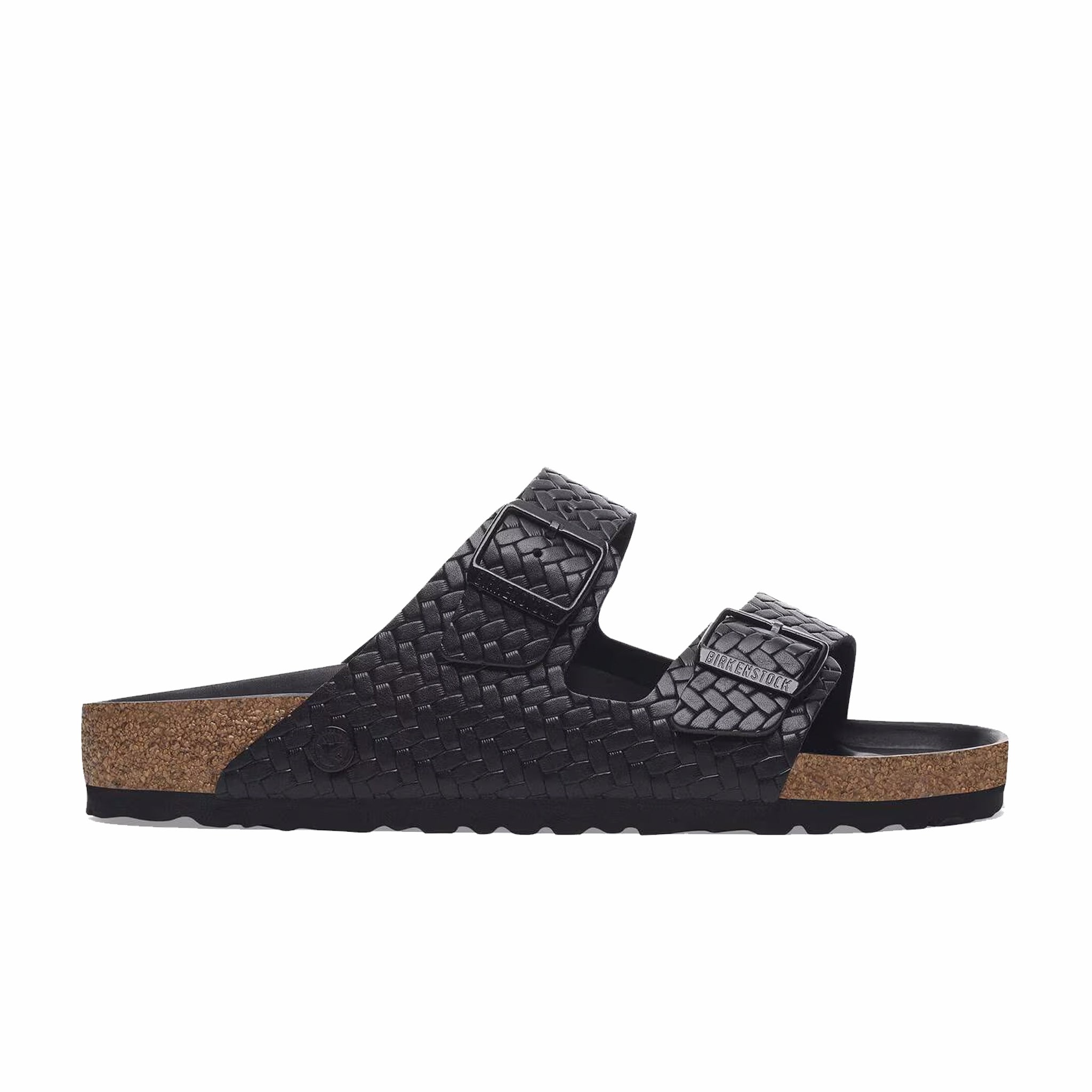 Birkenstock Men's Arizona Leather Woven - Regular (Embossed Black) - August Shop