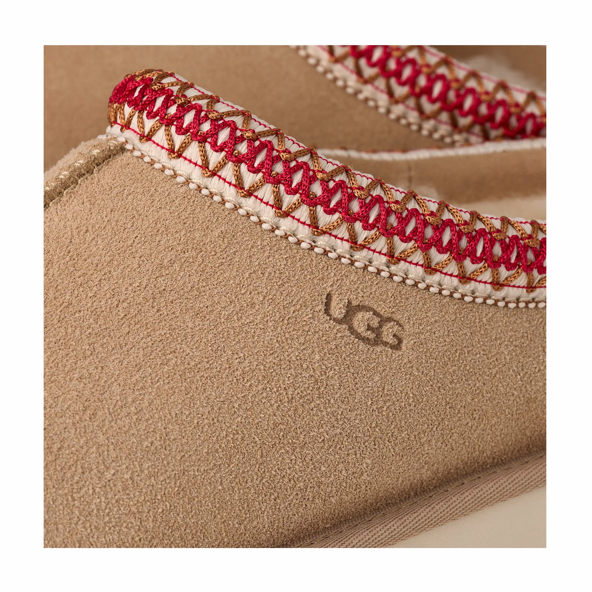 UGG Women's Tasman II (Sand/Dark Cherry) - August Shop