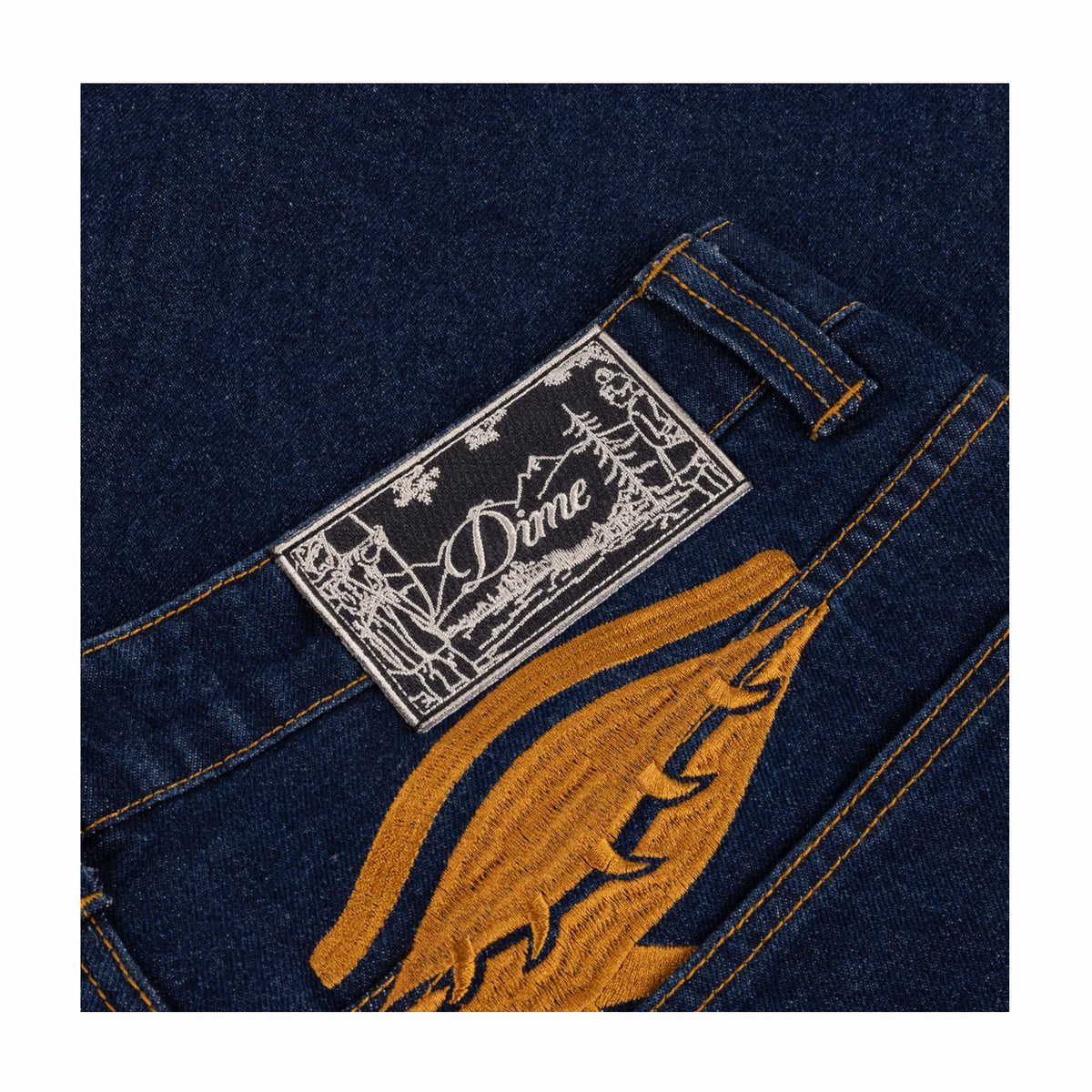 Dime Baggy Wink Denim Pants (Indigo)