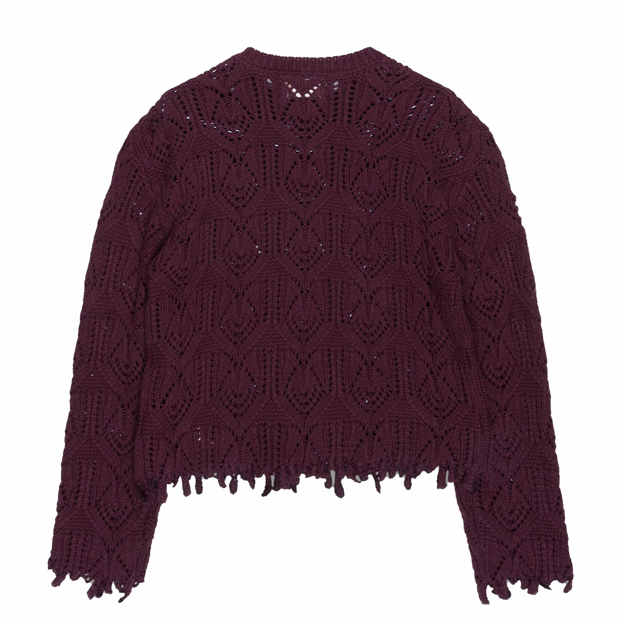Honor The Gift Cable Sweater (Berry) - August Shop