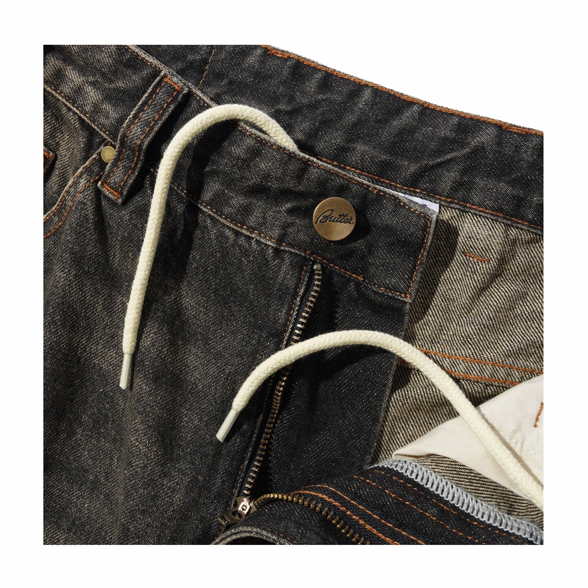 Butter Goods Wide Cut Denim Jeans (Faded Brown Wash)