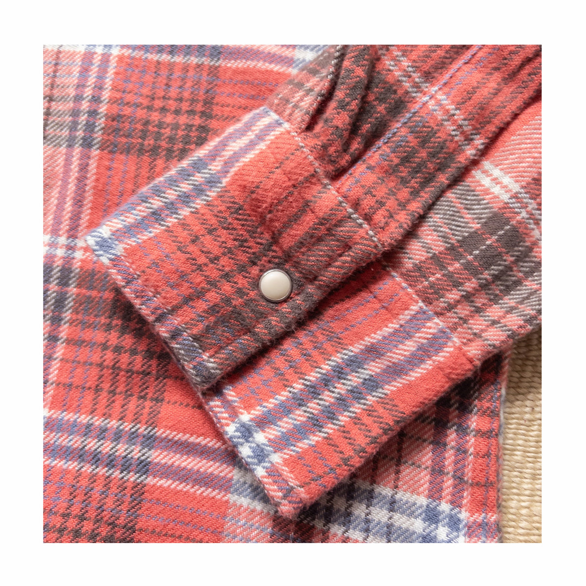 Wythe Washed Flannel Pearlsnap Shirt (Cactus Flower Plaid)