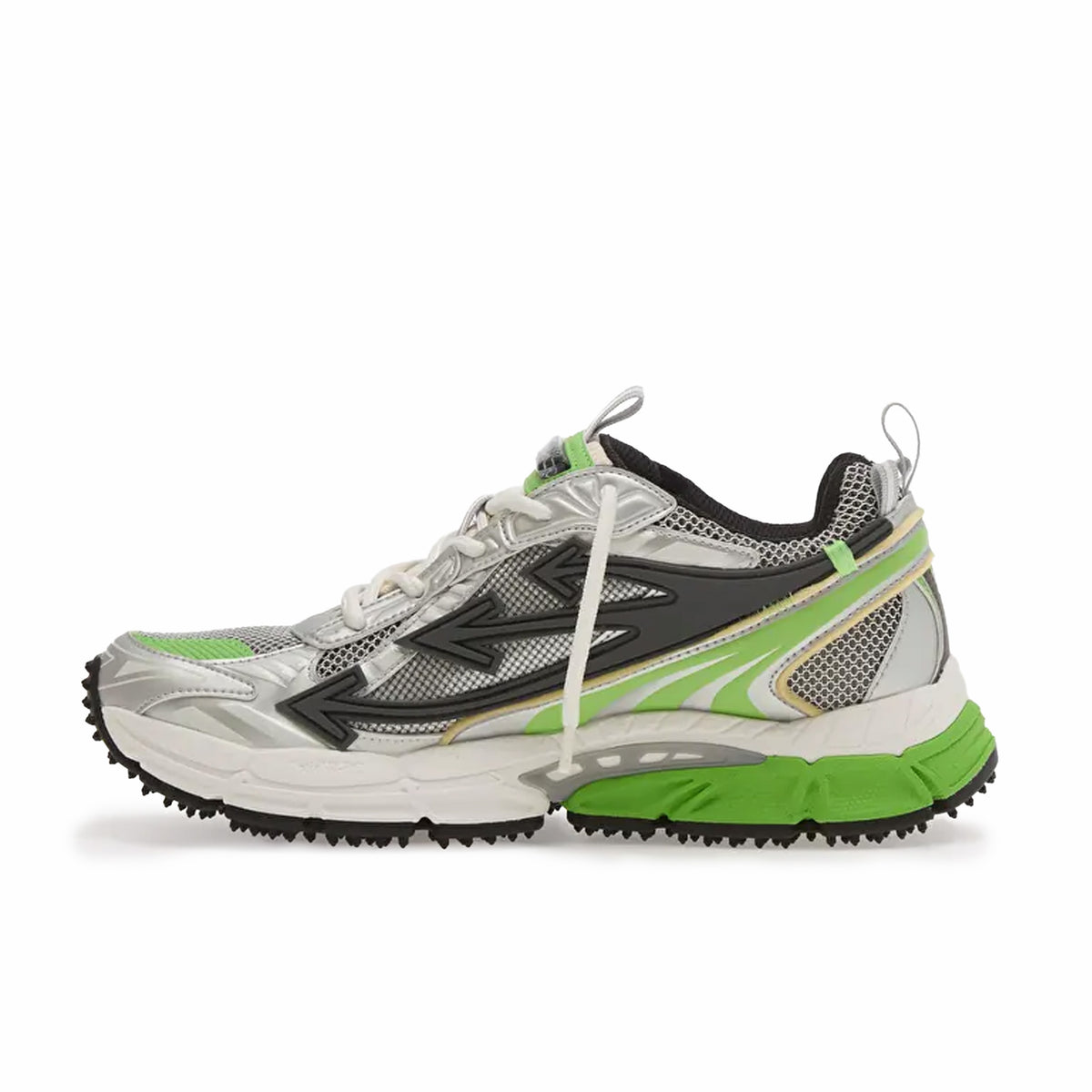 Off-White Be Right Back Sneakers (Grey/Neon Green)