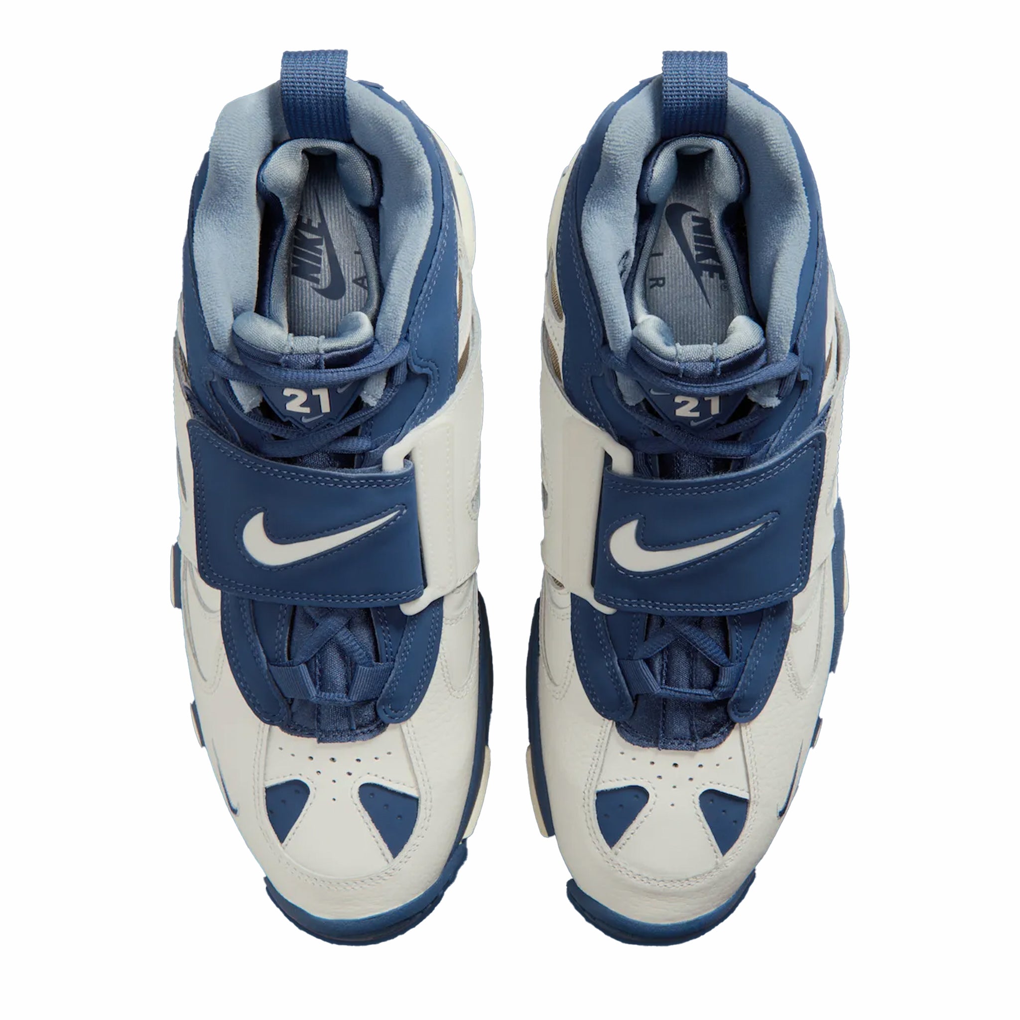 Nike Men's Air Diamond Turf 2 "Royals" (Sail/Mystic Navy-Blue Grey) - August Shop