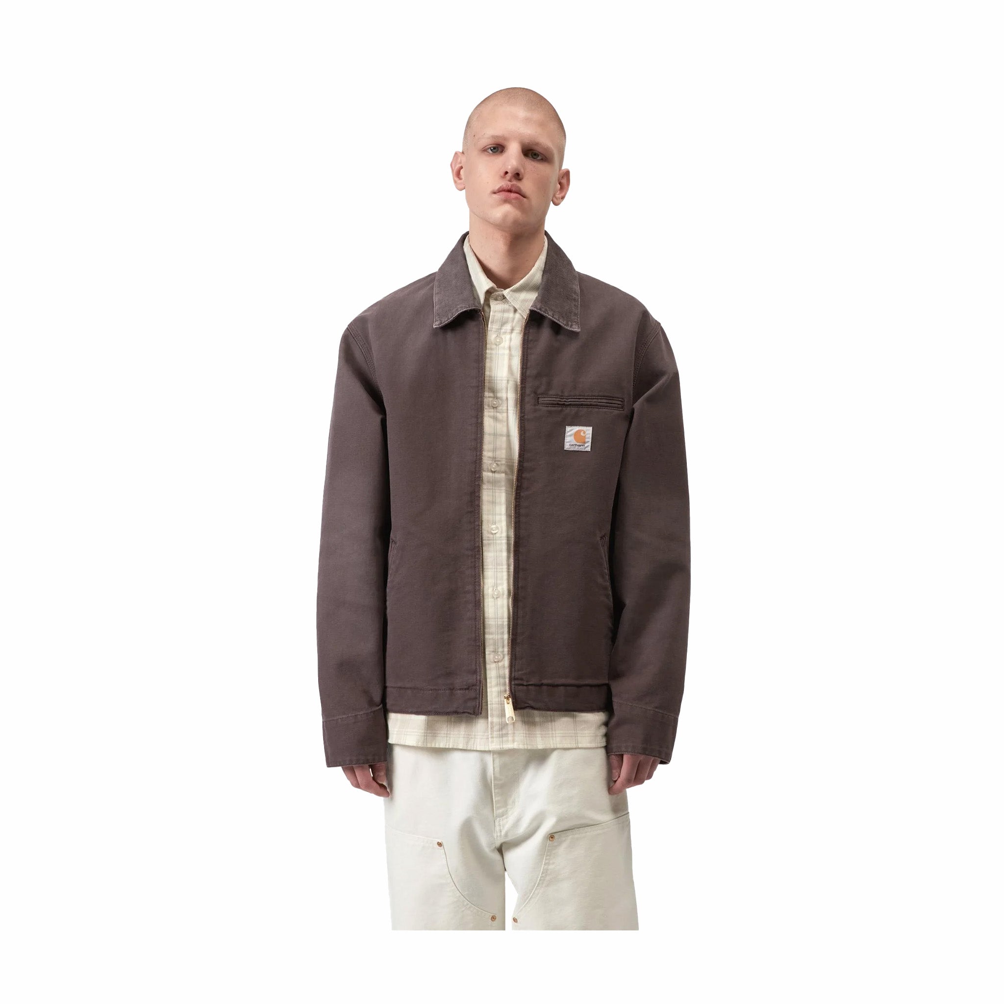 Carhartt WIP Detroit Jacket - Stone Canvas (Shale/Shale) - August Shop