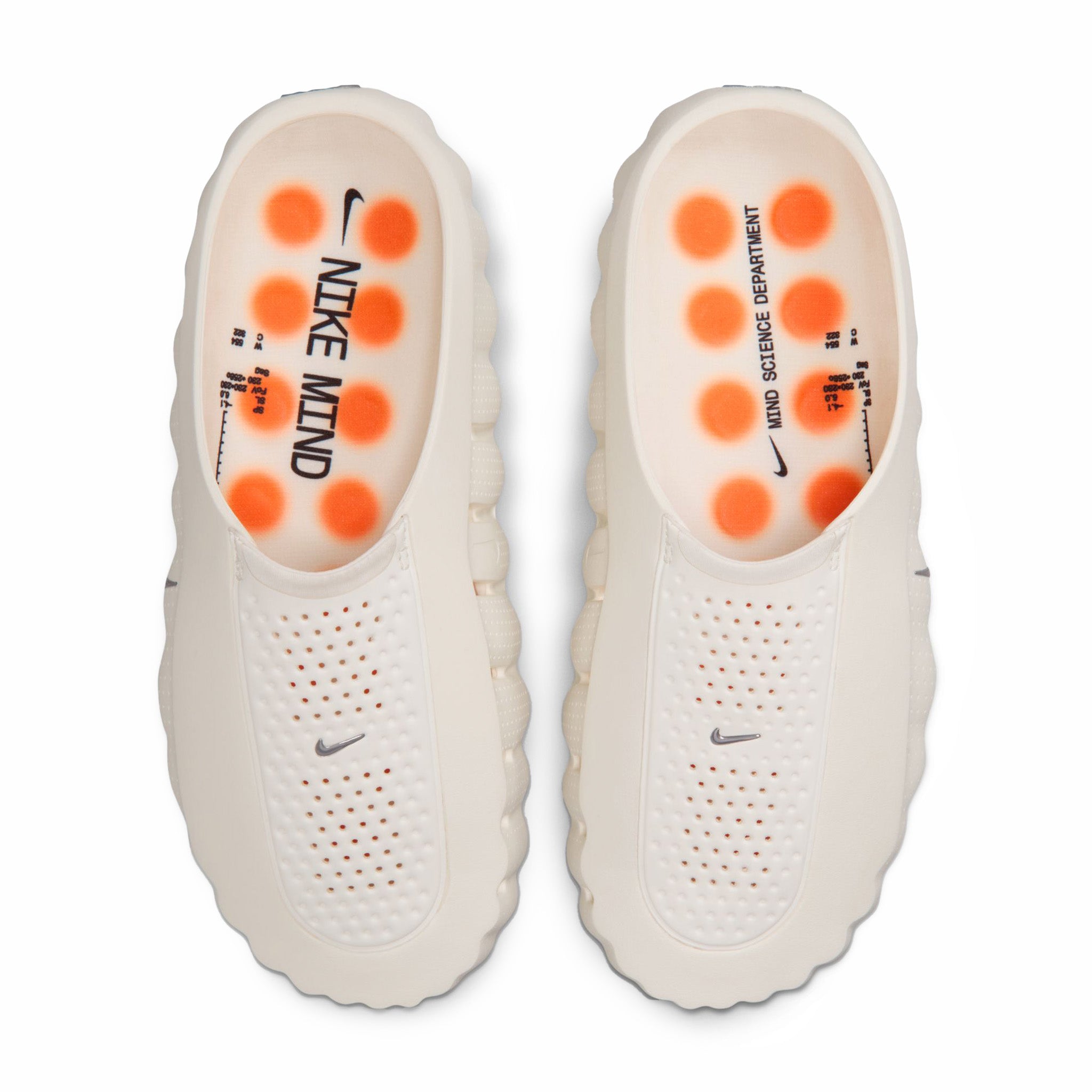 Nike Men's Nike Mind 001 Pregame Mules (Sail/Metallic Platinum-Hyper Crimson-Black) - August Shop