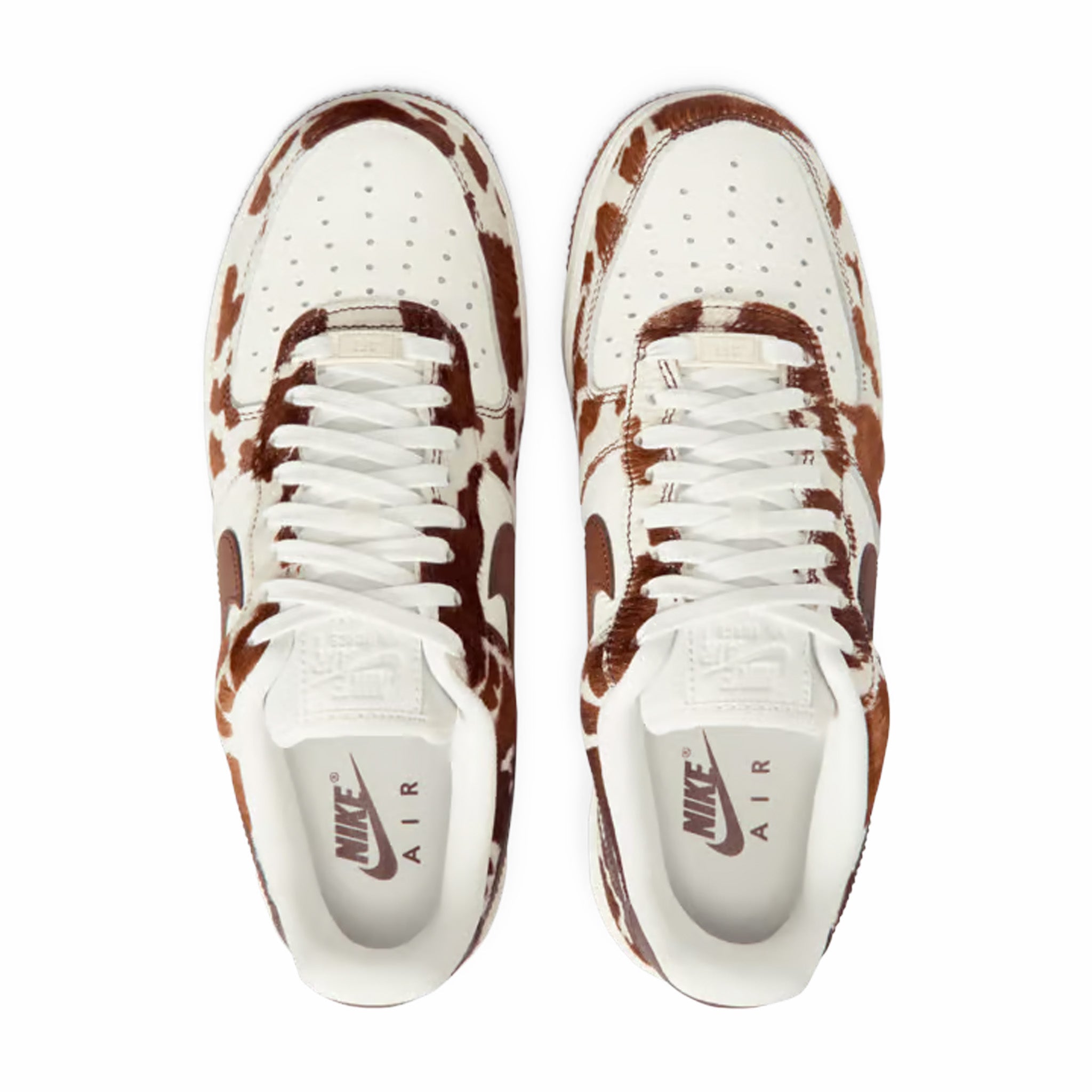 Nike Women's Air Force 1 Low "Cow Print" (Field Brown/Sail-Field Brown)