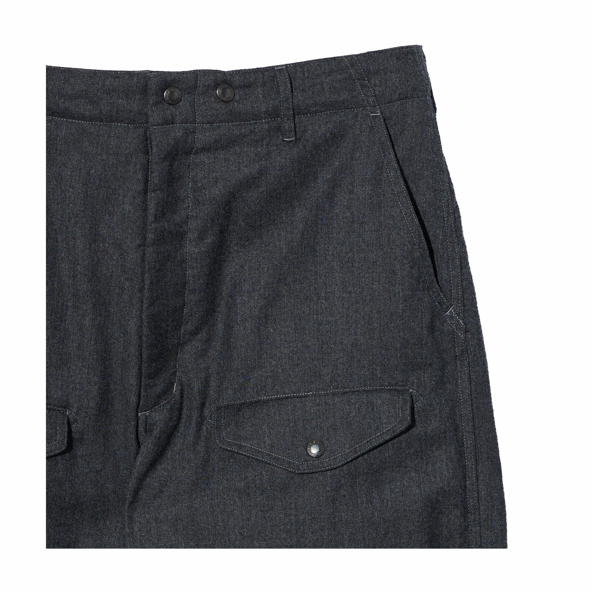 Engineered Garments AF Over Pant - High Count Worsted Wool (Dark Grey)
