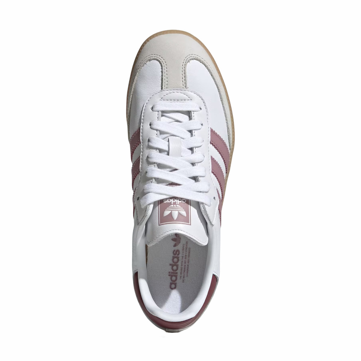 Adidas Women's Samba OG (Cloud White/Magic Mauve/Burgundy) - August Shop