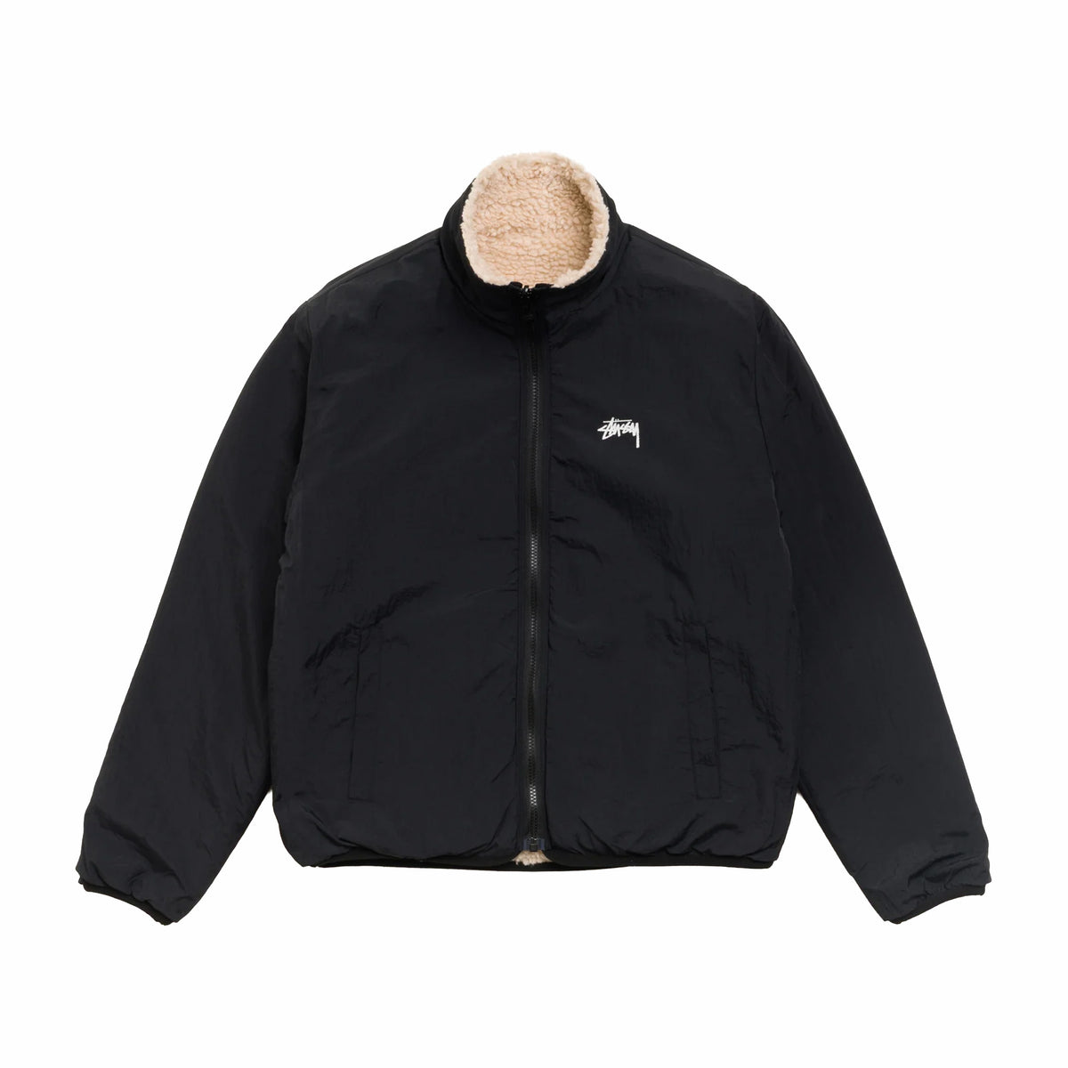 Stüssy Sherpa Reversible Jacket (Beige)