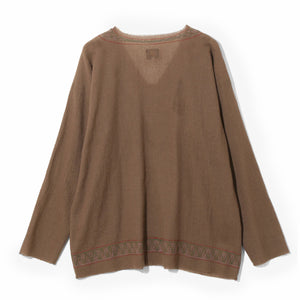 Needles Tunic Shirt - Wool Gauze (Beige) - August Shop