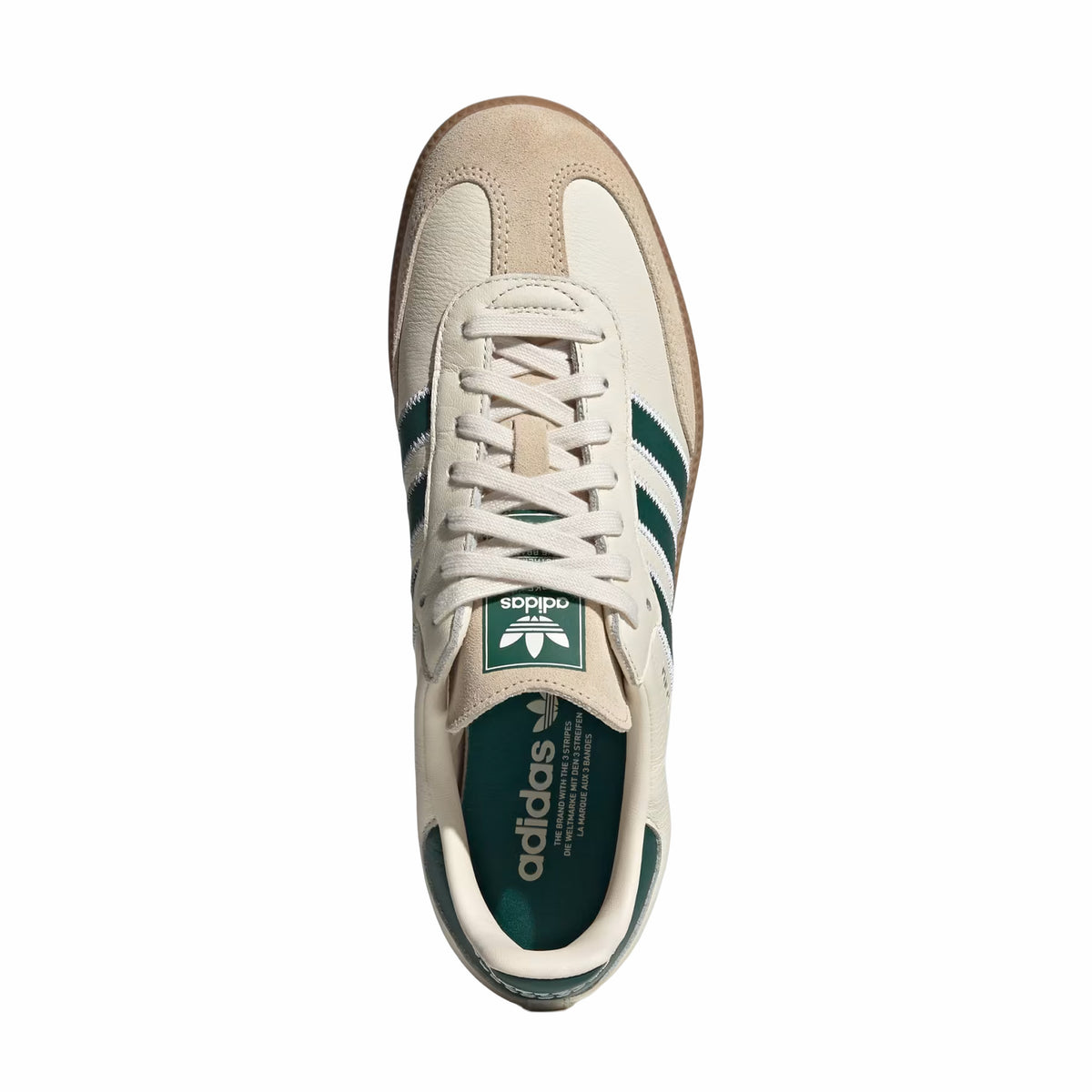 Adidas Men's Samba OG (Cream White/Collegiate Green/Gum)
