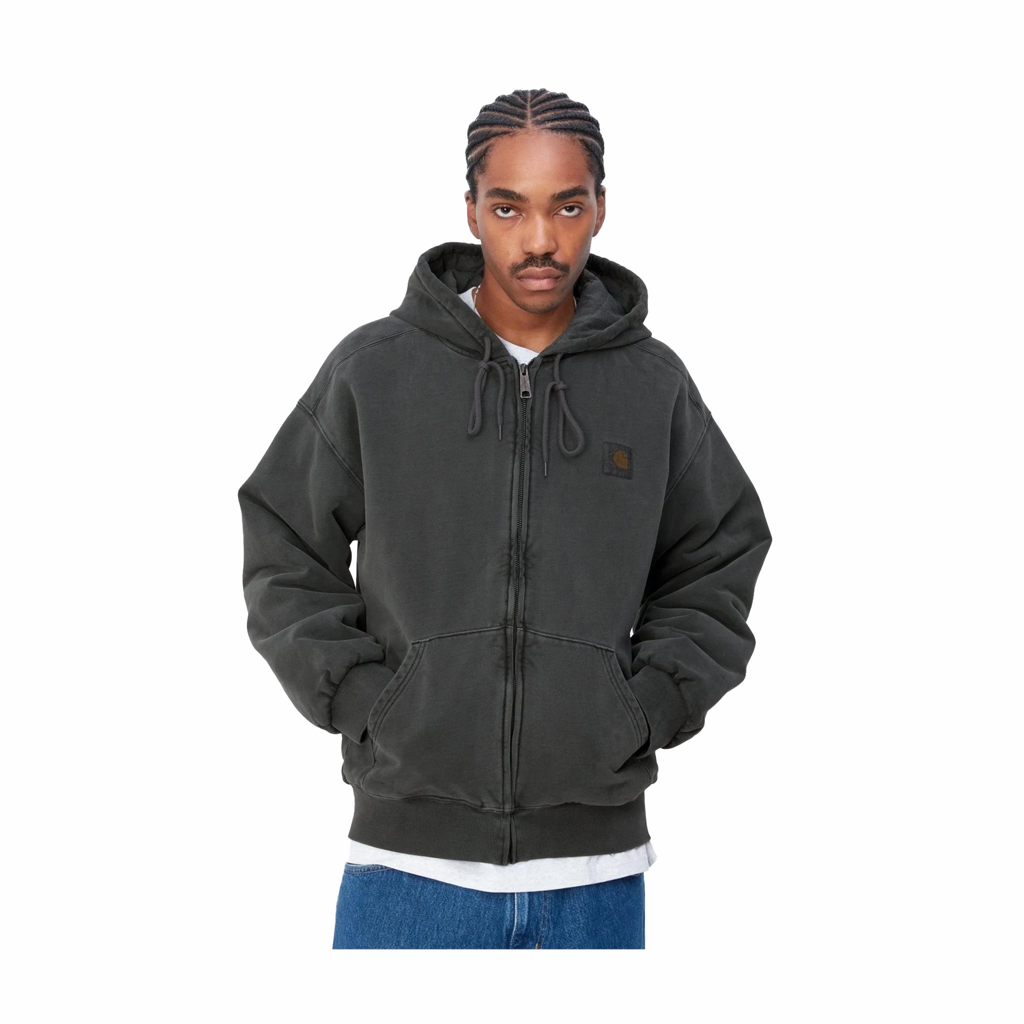 Carhartt WIP Hooded Vista Jacket (Black/Garment Dyed) - August Shop