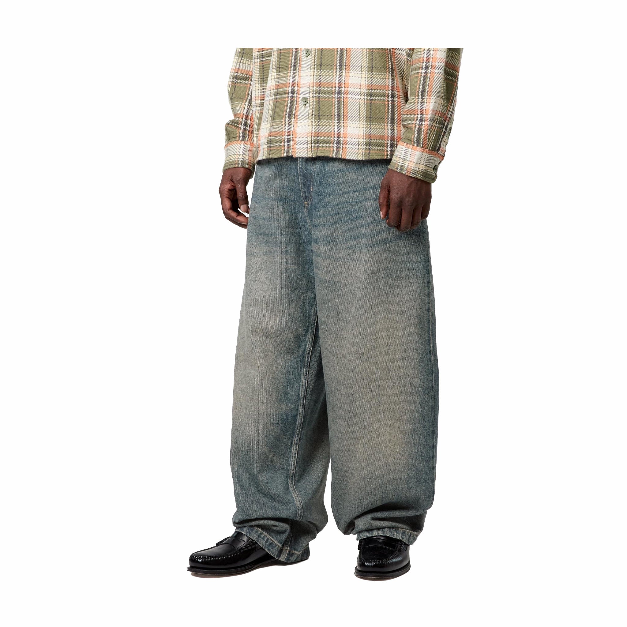 Carhartt WIP Brandon Pant - Worn Used Wash (Blue) - August Shop