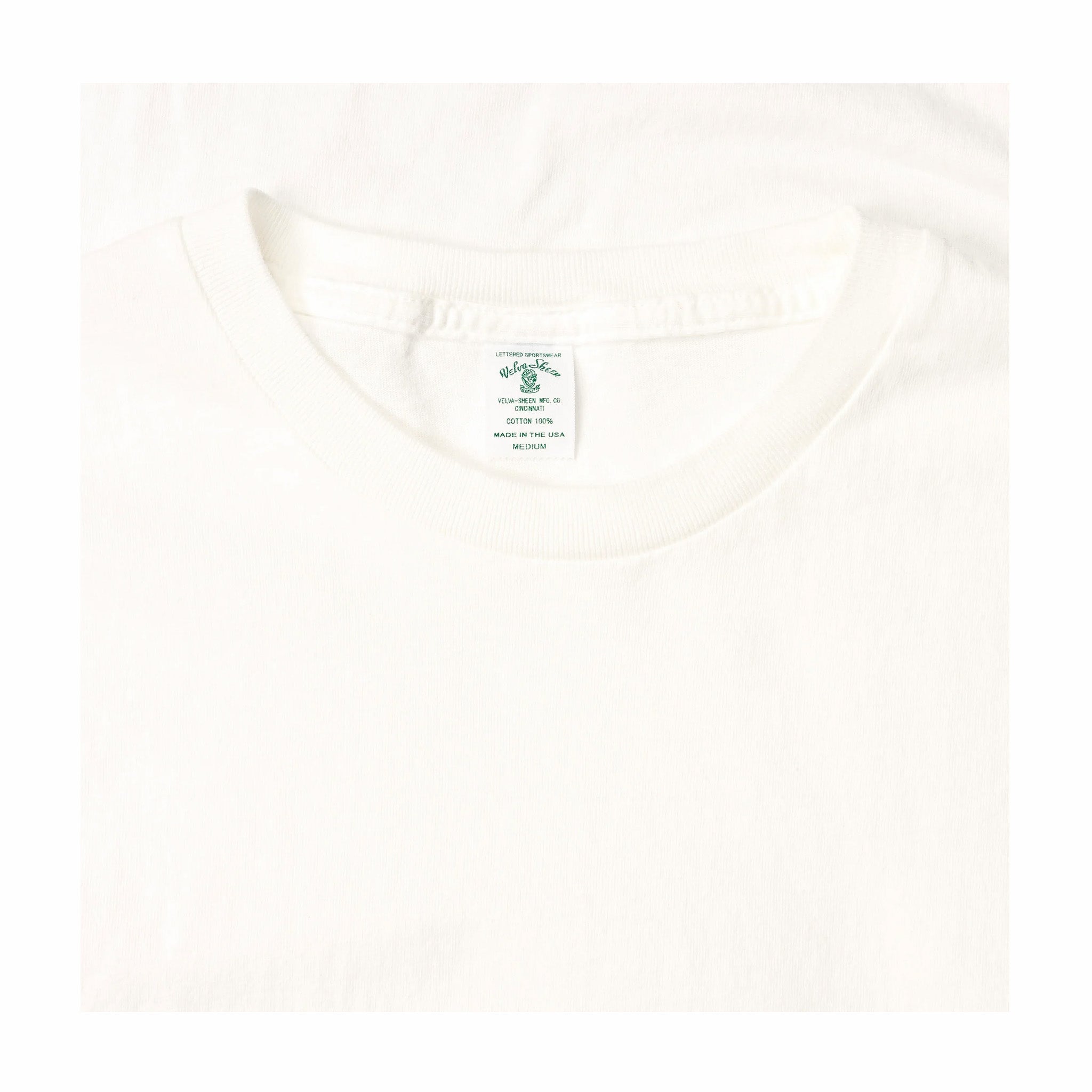 Velva Sheen Short Sleeve Crew Neck Tubular Tee - 1 Pac (White)