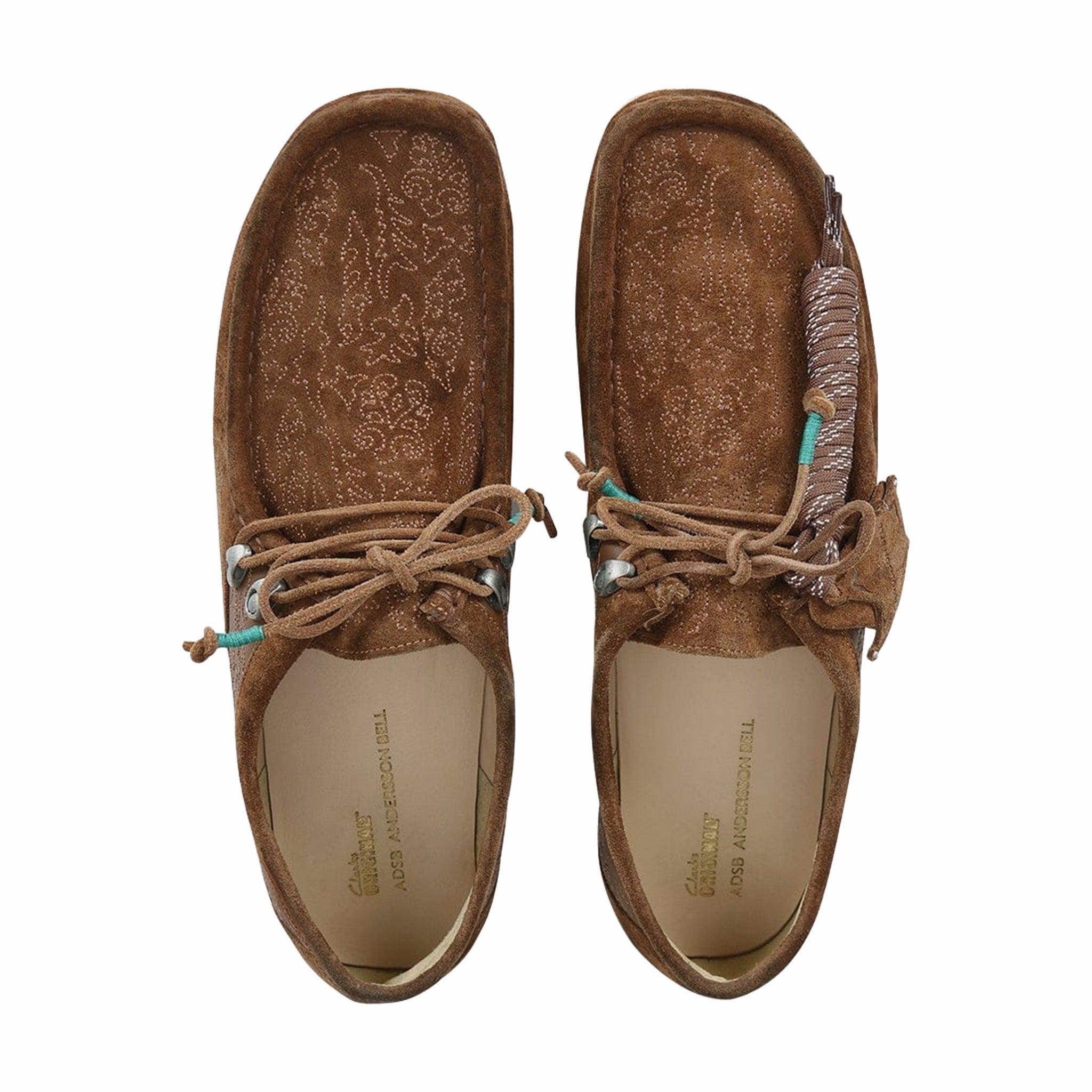 Clarks x Andersson Bell "ADSB" Wallabee Embroidery (Tan)