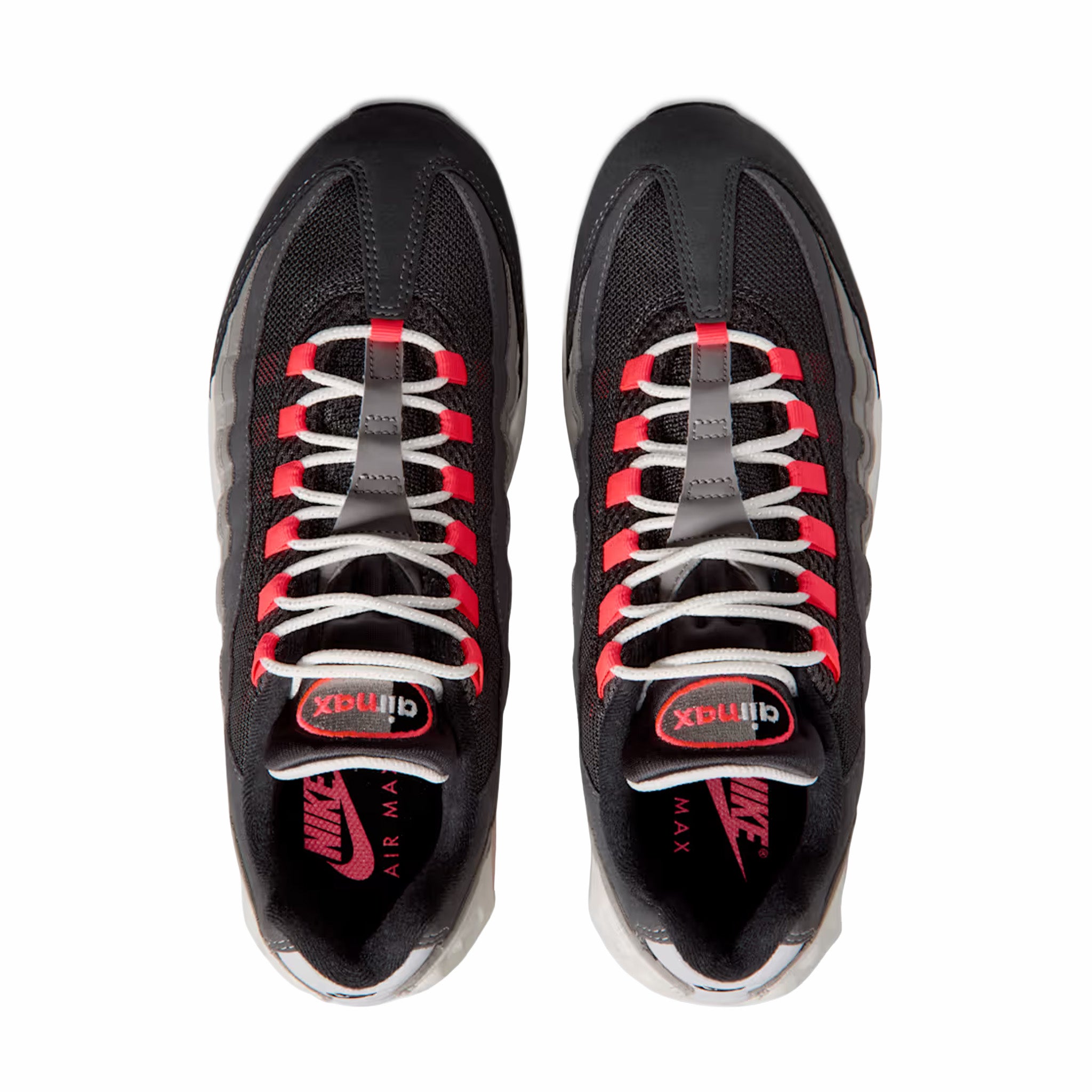 Nike Men's Air Max 95 Big Bubble "Solar Red" (Anthracite/Solar Red) - August Shop