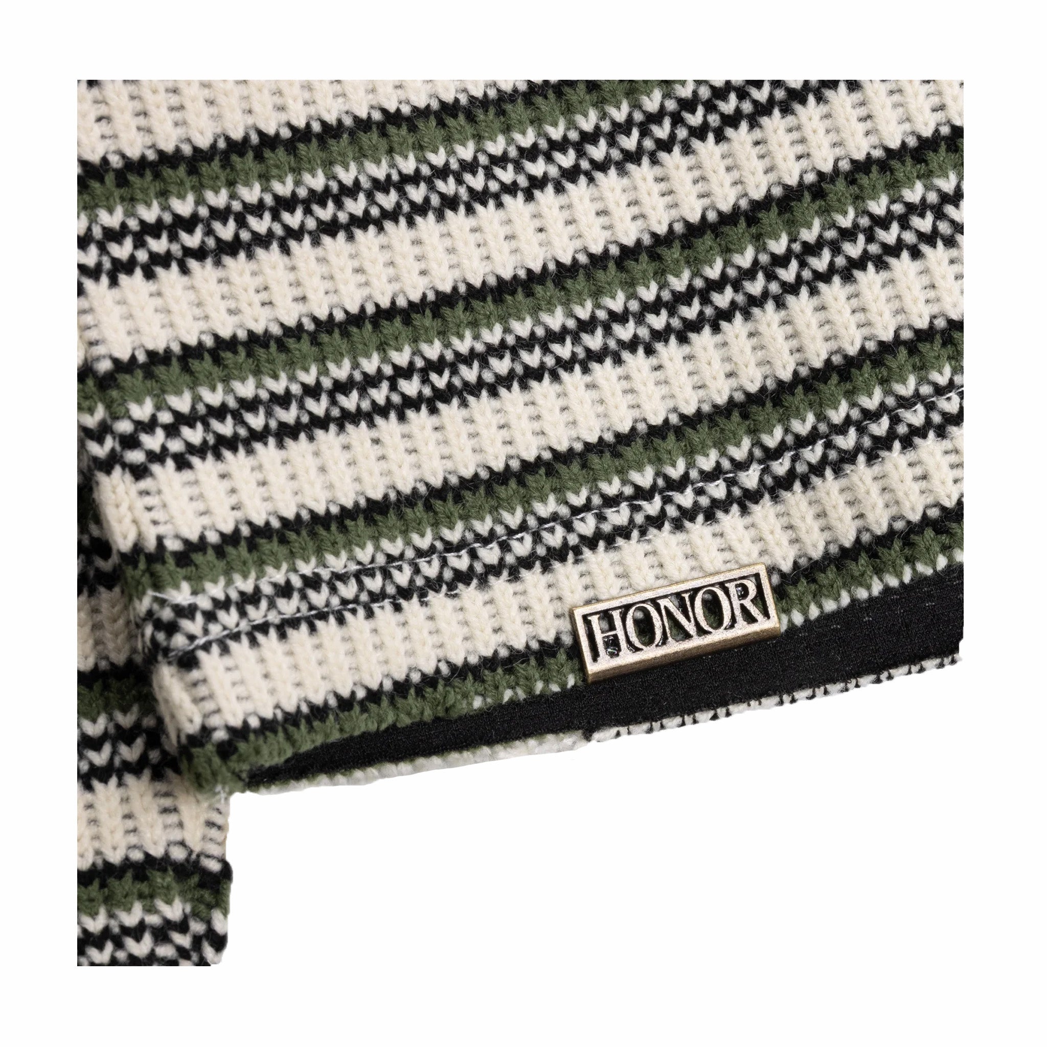 Honor The Gift Speak Striped Crew (Olive) - August Shop