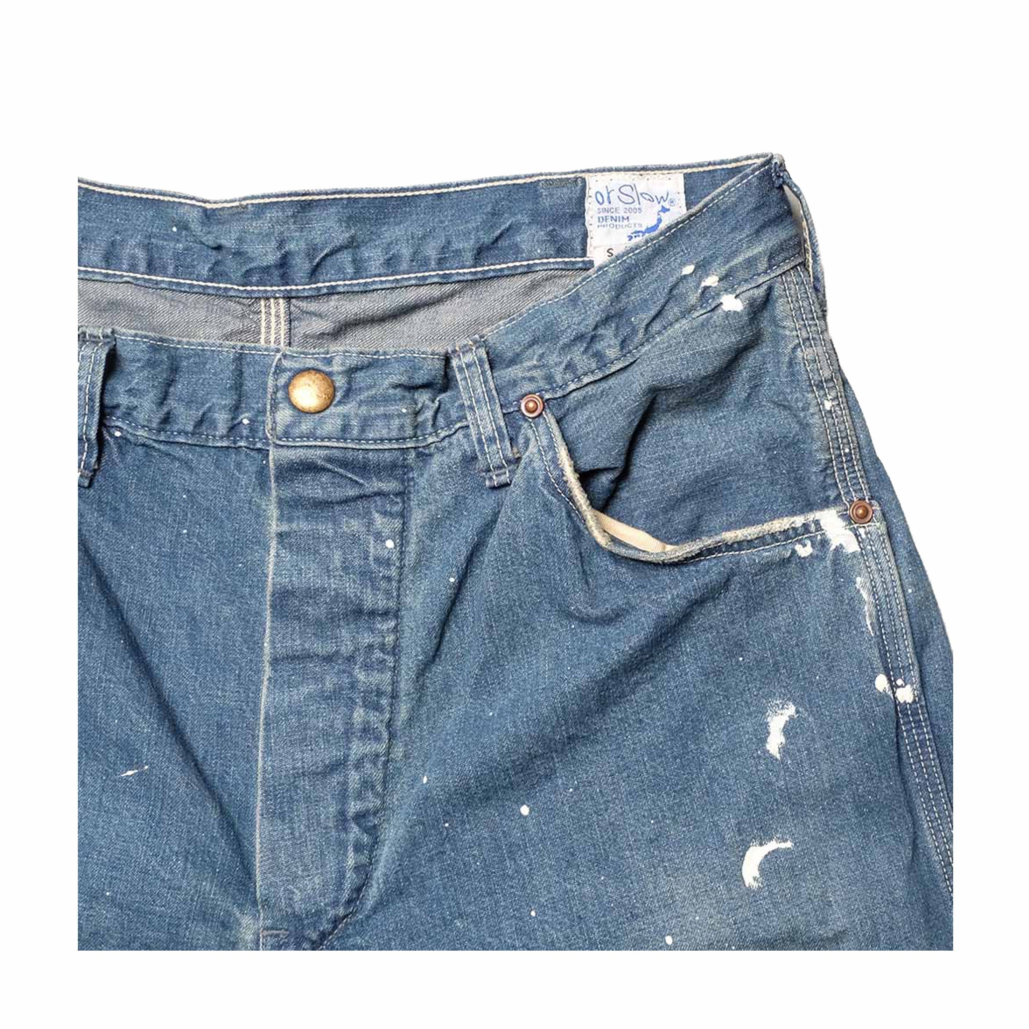 Orslow Denim Painter Pant - Paint (Used Wash) - August Shop
