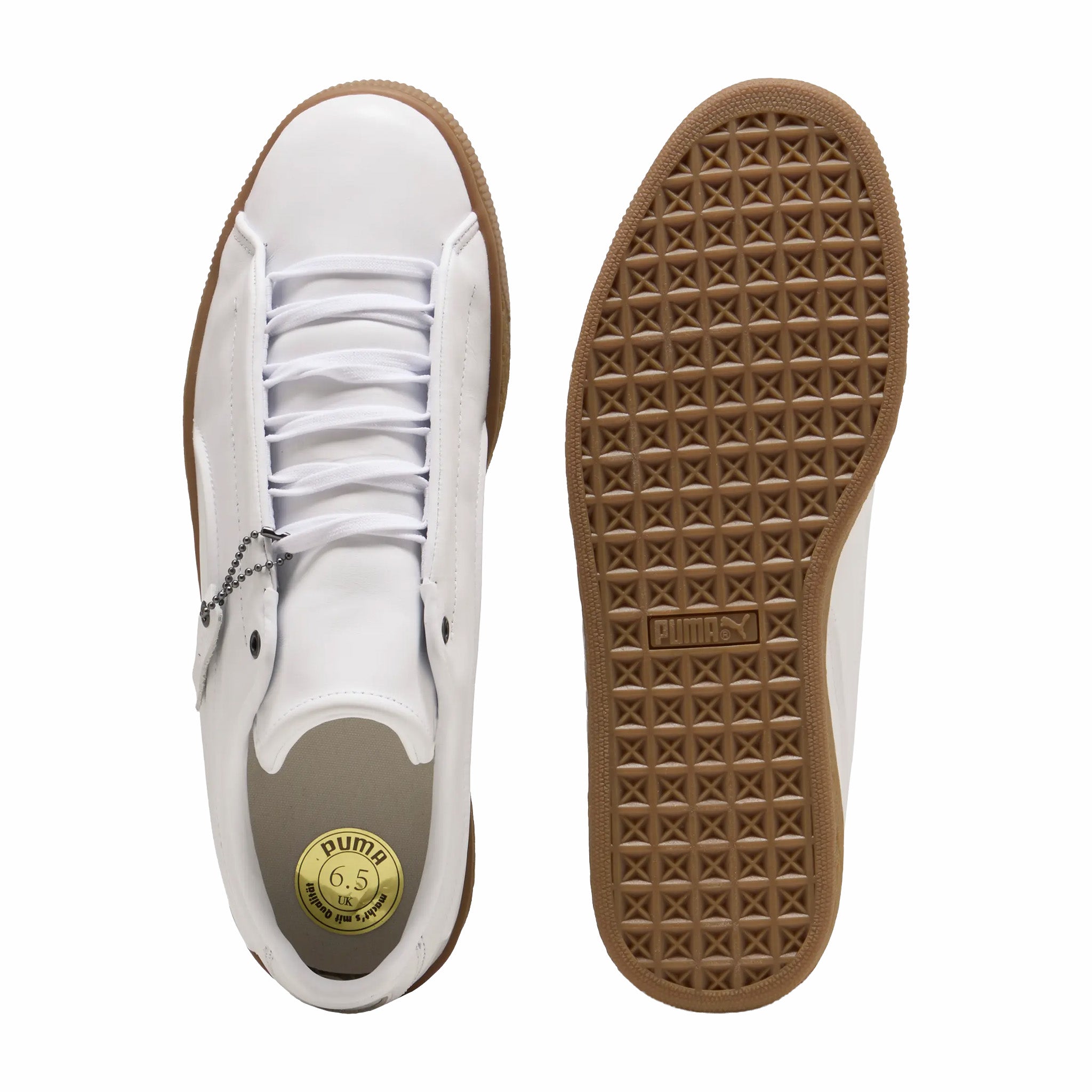 Puma Men's Suede Modern (Puma White/Gum)