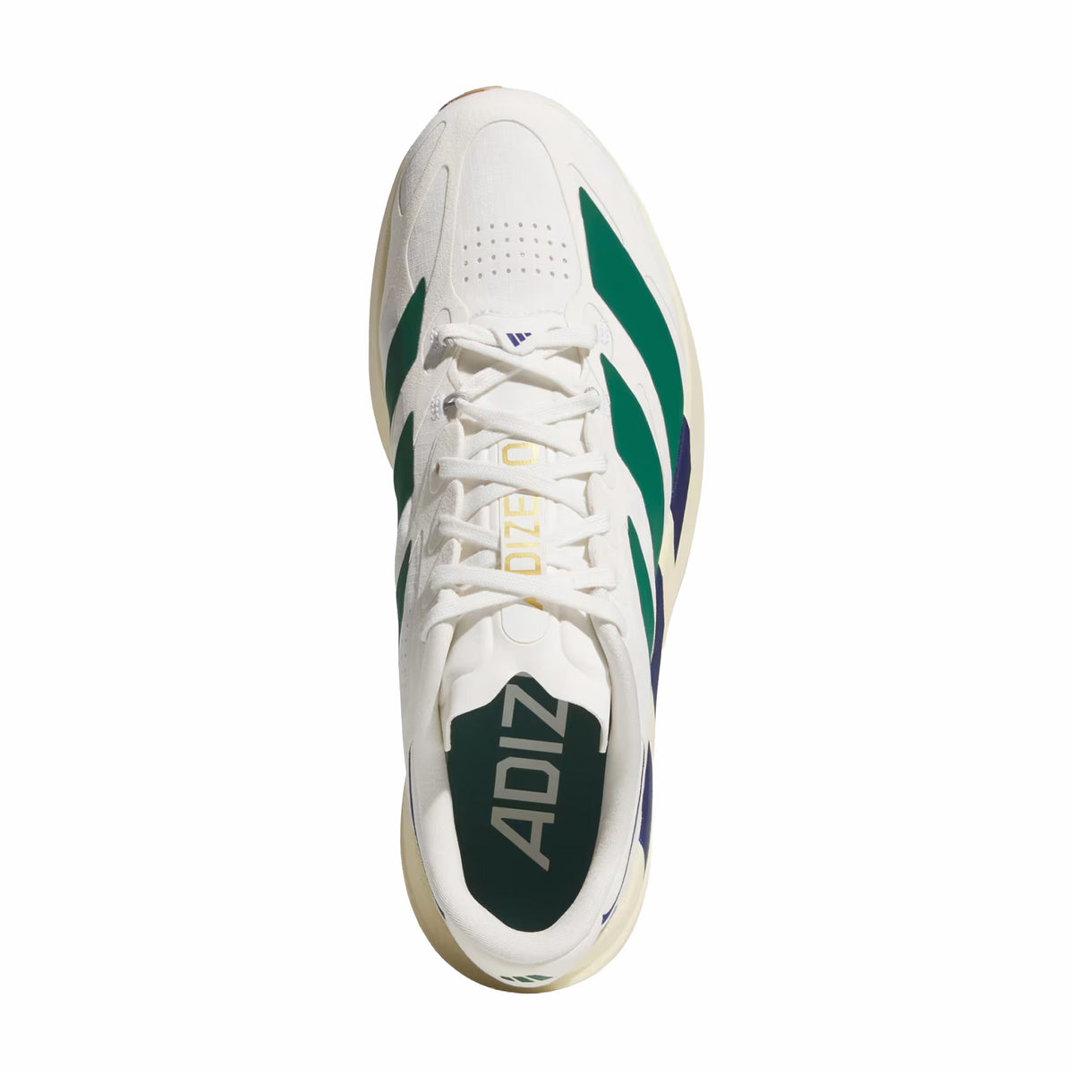 Adidas Men's Adizero EVO SL EXO SUEDE (Core White/Collegiate Green/Cream White)
