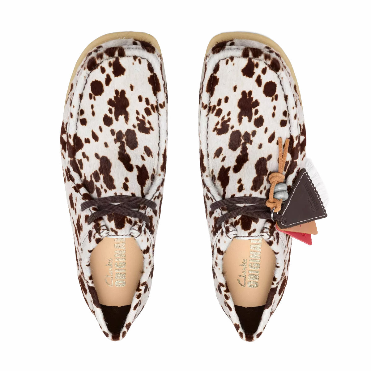 Clarks Men's Wallabee (Brown Cow Print)
