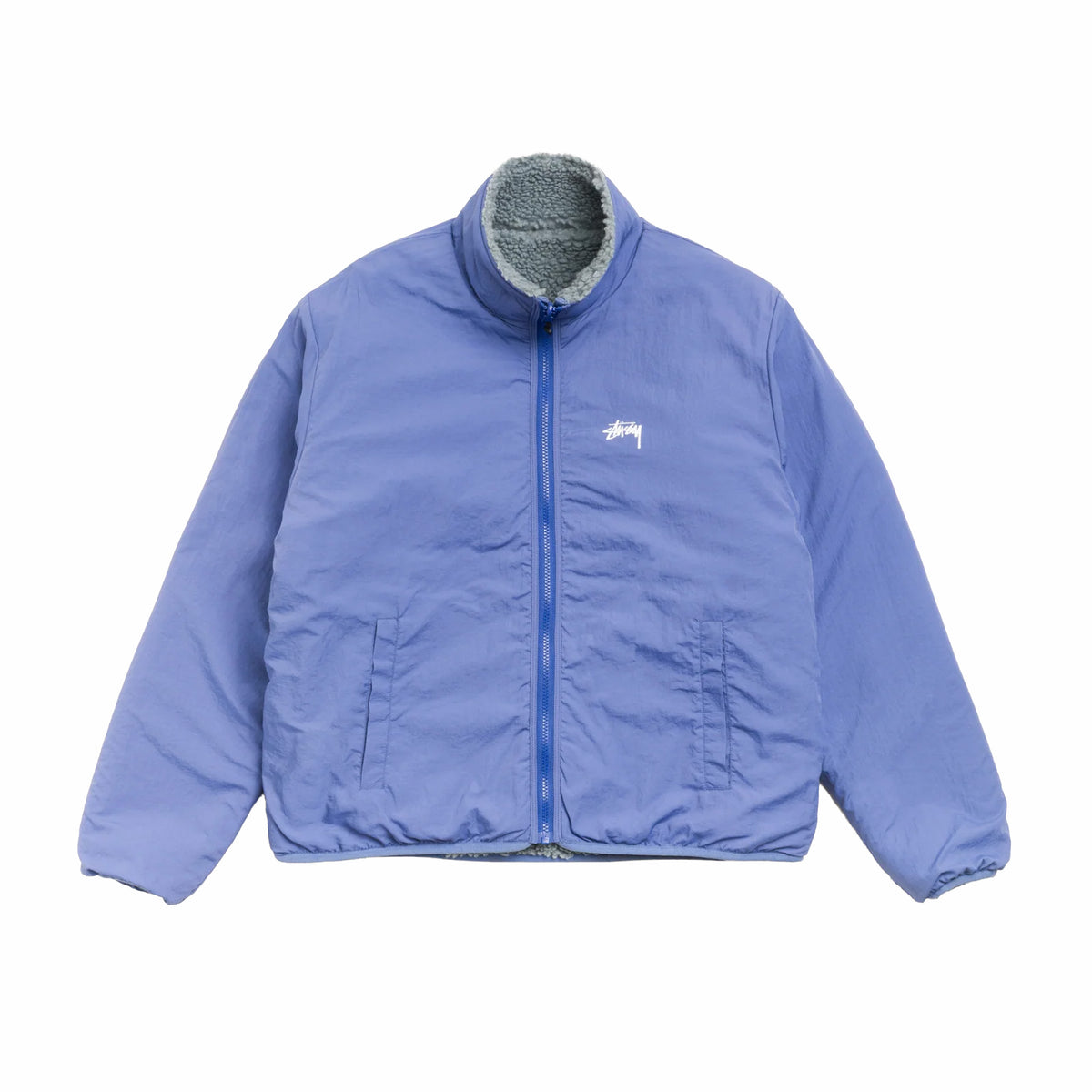 Stüssy Sherpa Reversible Jacket (Bluestone)