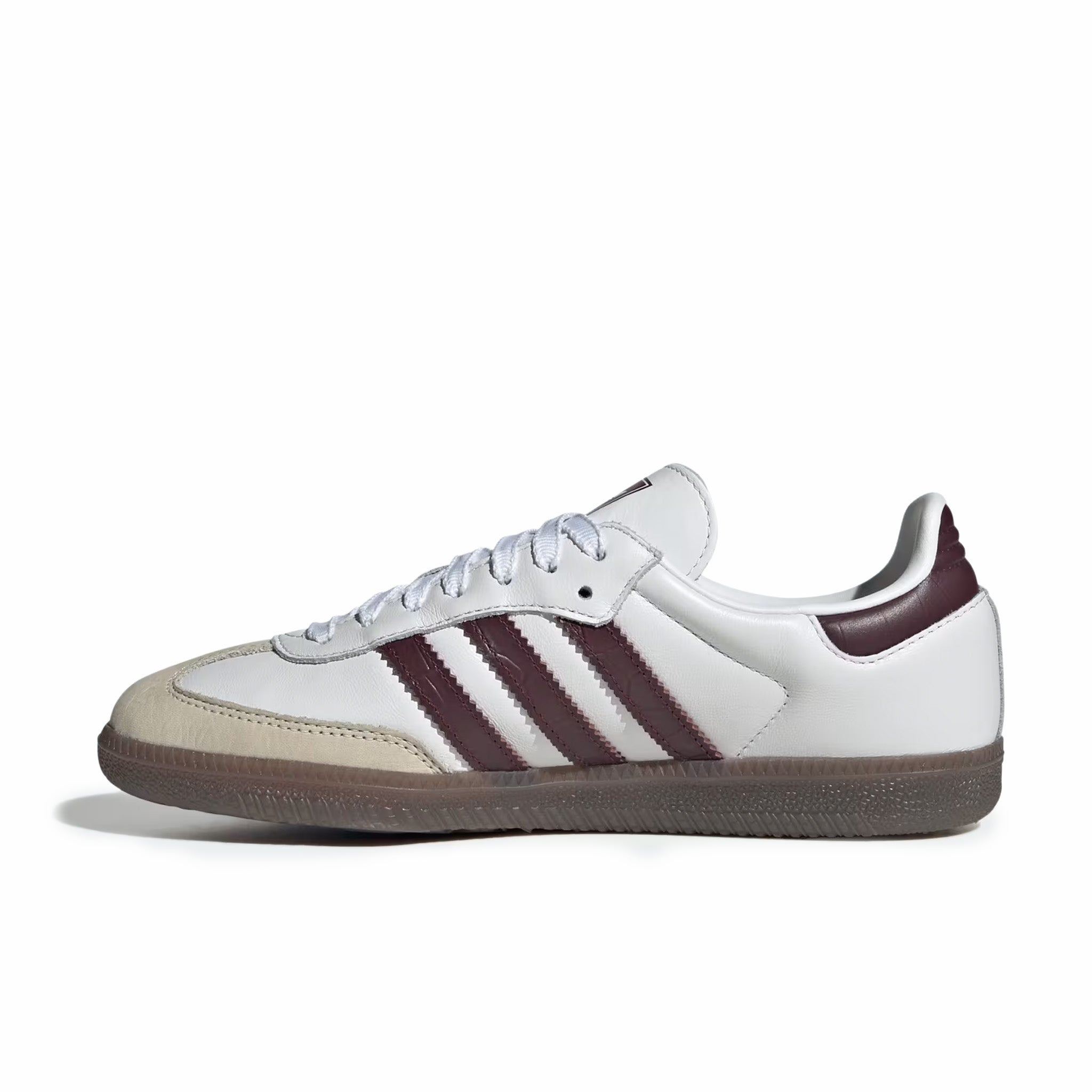 Adidas Women's Samba OG (Cloud White/Maroon/Gum)