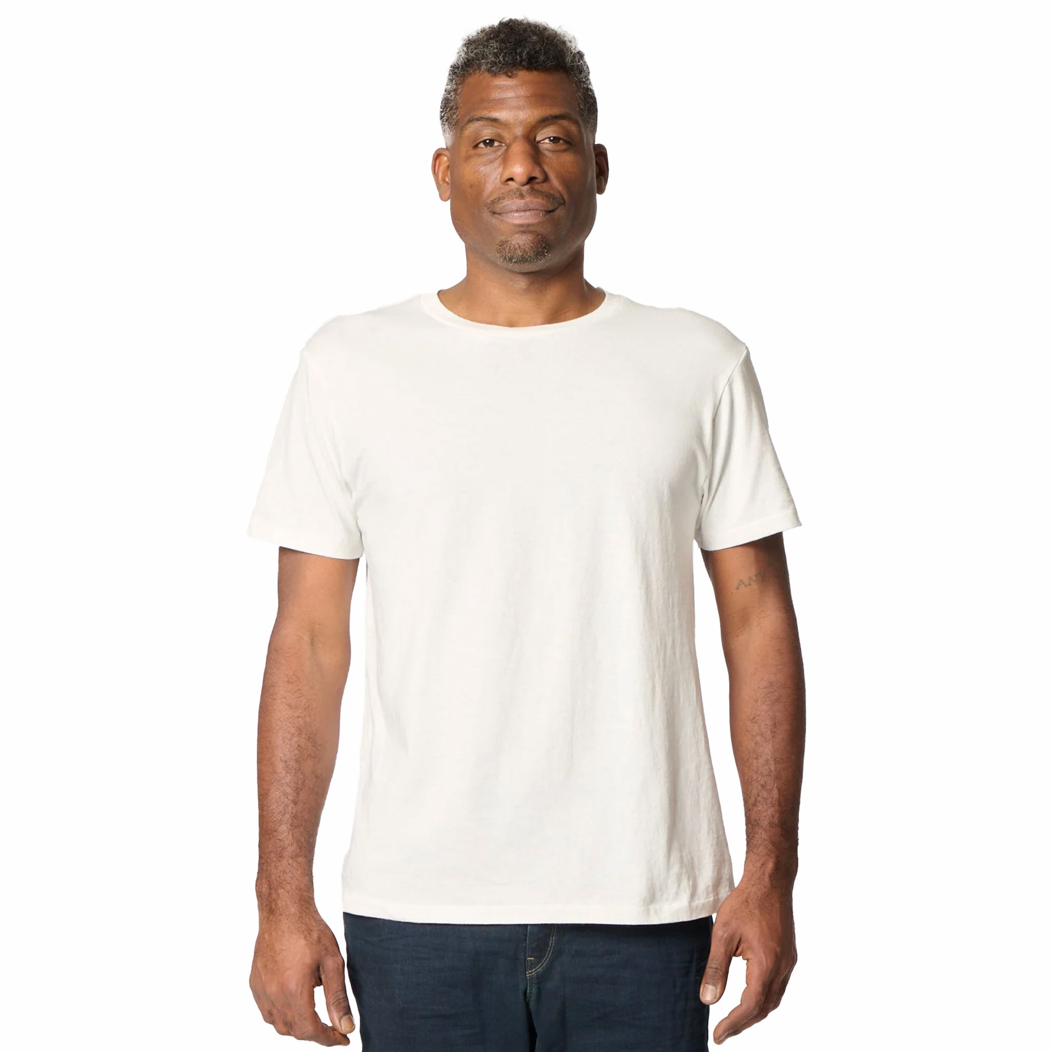 Velva Sheen Short Sleeve Crew Neck Tee - 2 Shirts Pac (Heather Grey) - August Shop