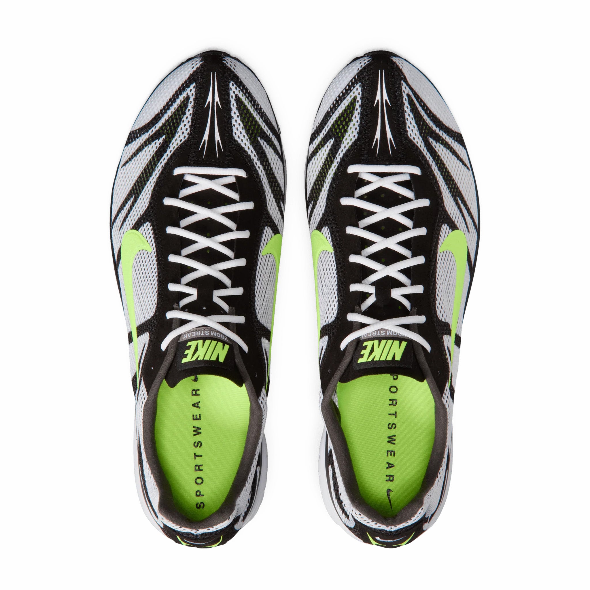 Nike Men's Zoom Streak 3 (White/Volt-Flat Pewter-Black)