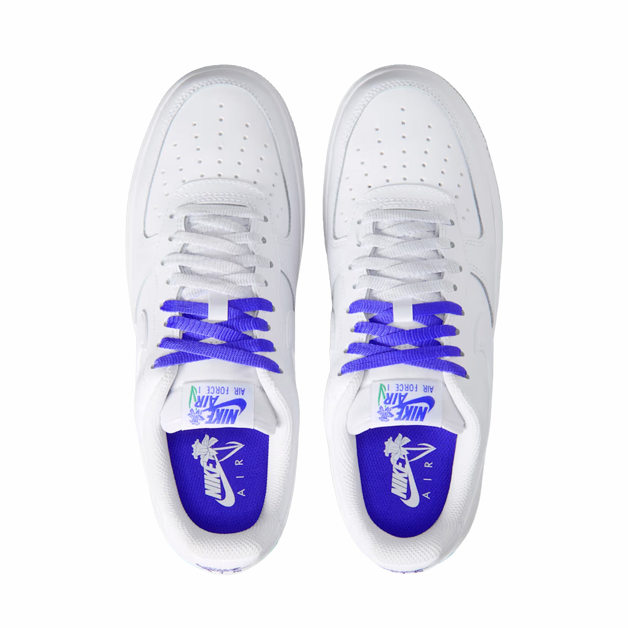 Nike Women's Air Force 1 Low "Persian Violet" (White/White-Persian Violet)