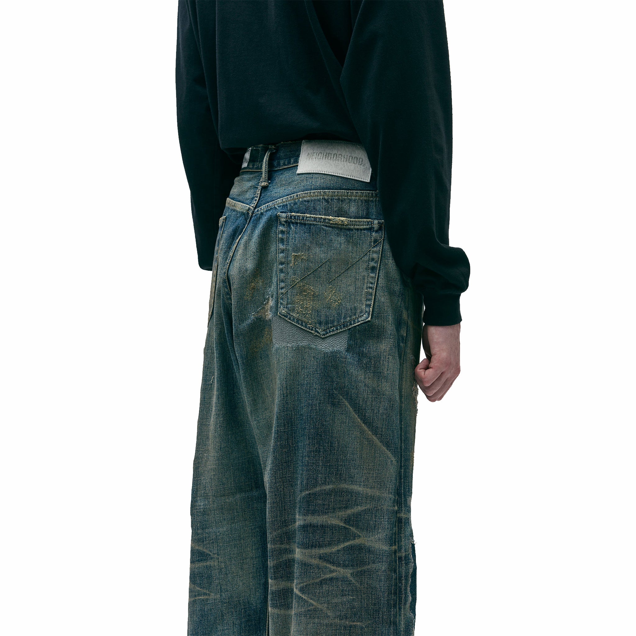 Neighborhood Savage Denim DP Wide Pants (Indigo) – August