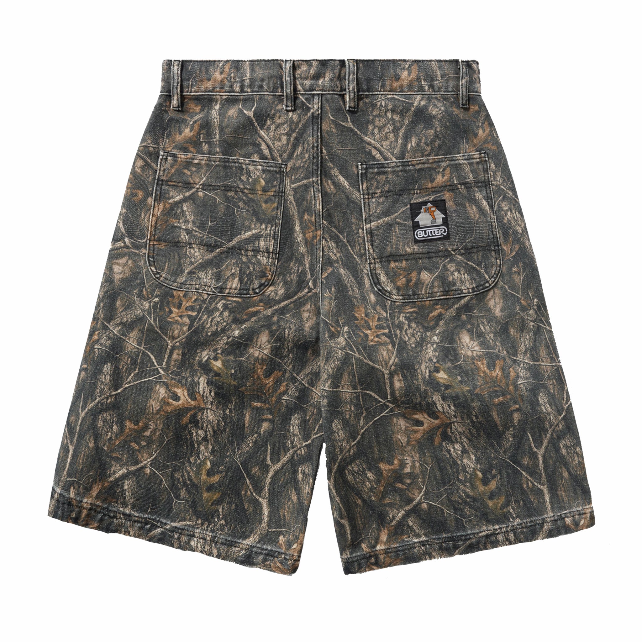 Butter Goods Work Shorts (Forest Camo)